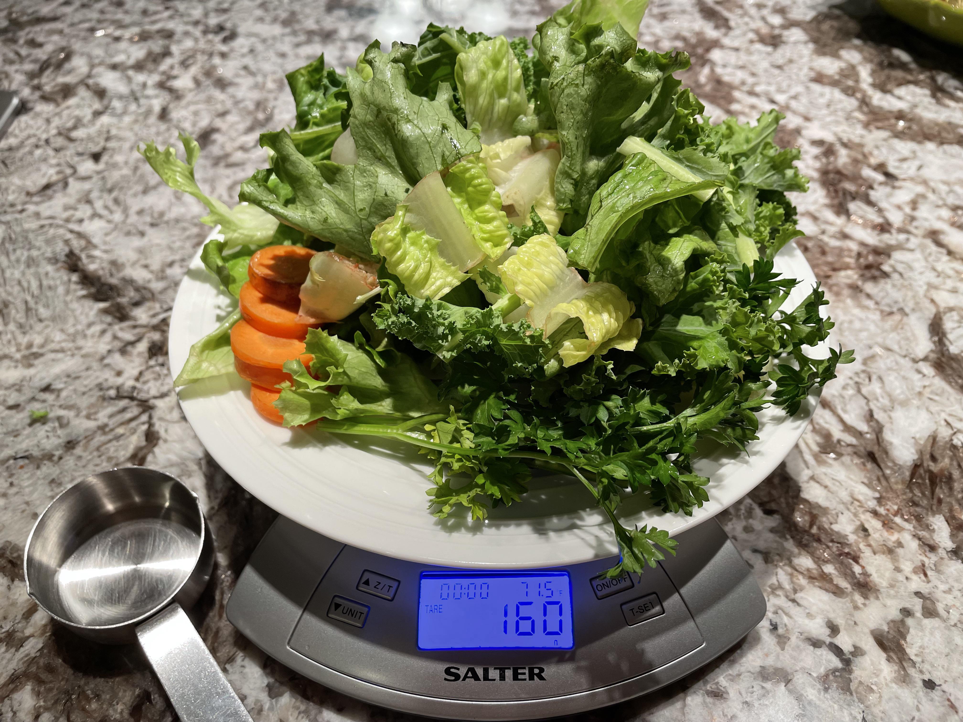 Am I feeding too much vegetable? This is the daily amount for 3 adult