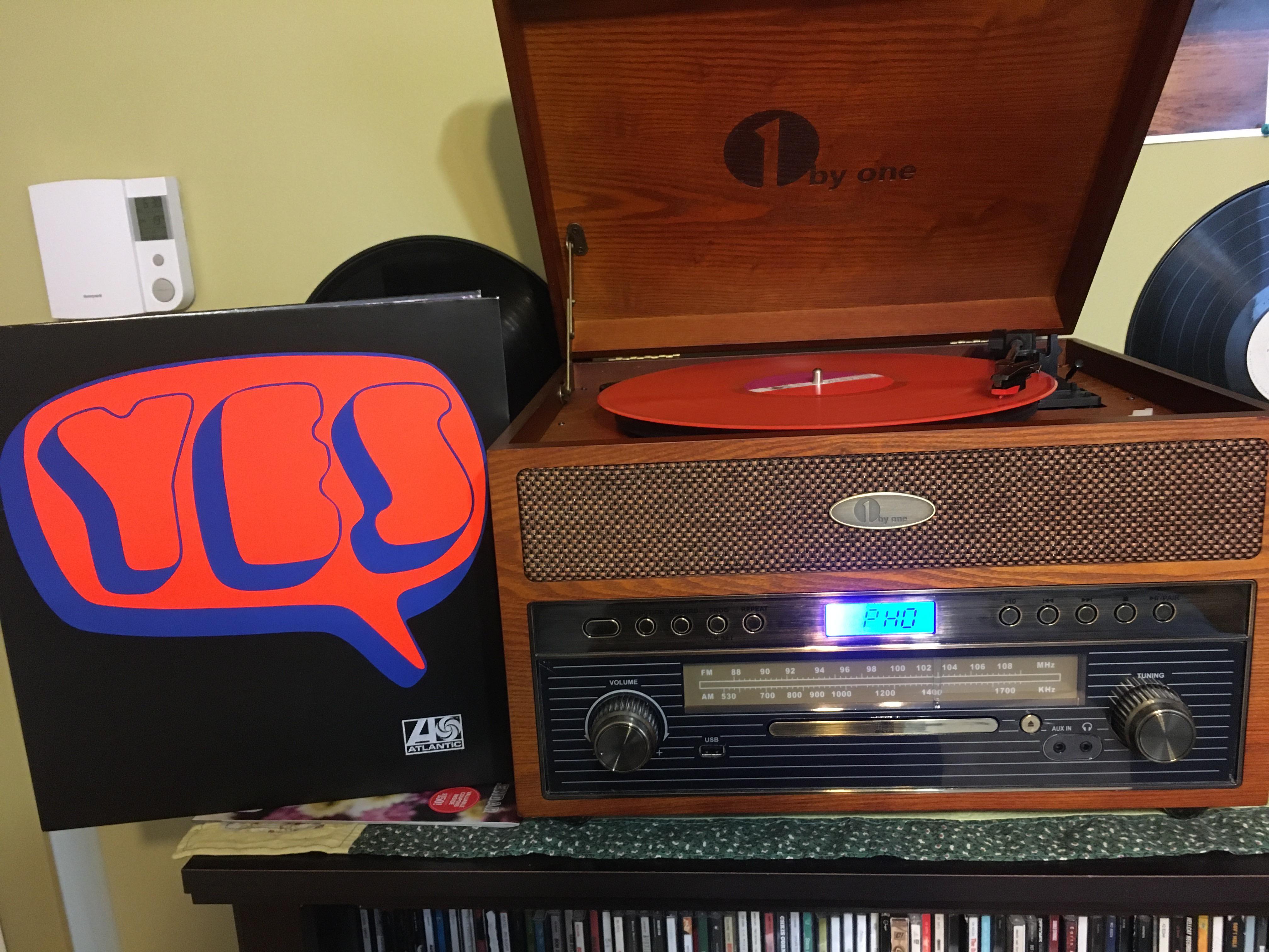 Spinning an expensive repress of an album that can be easily found used