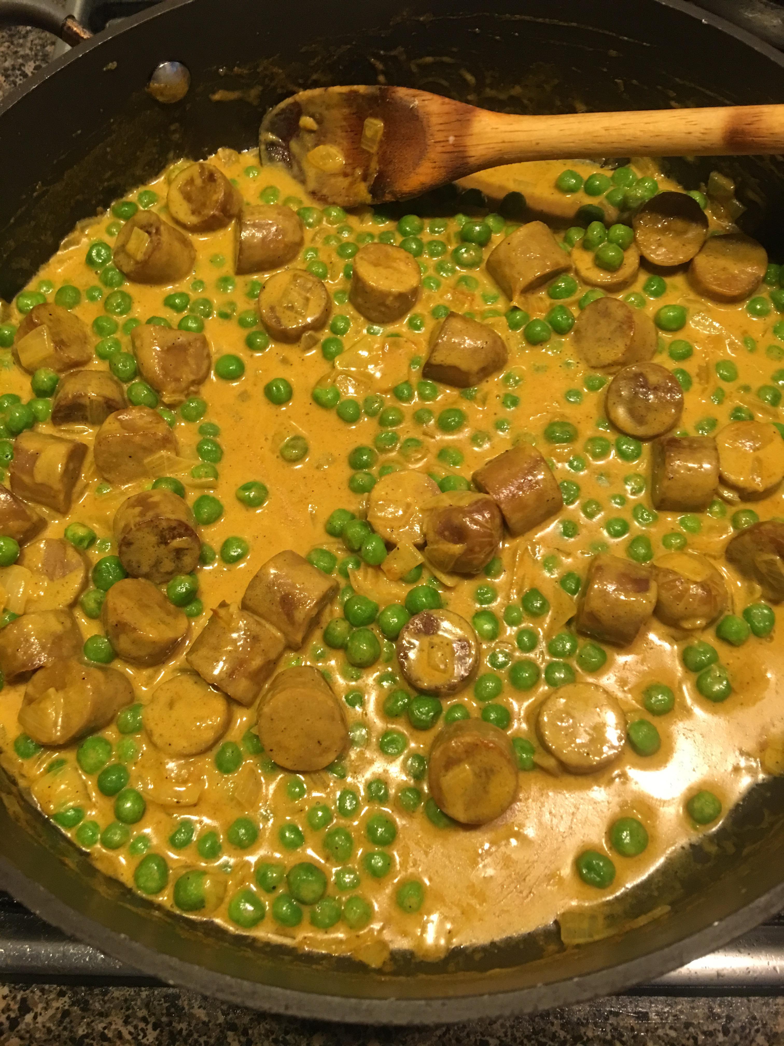 Curried vegan sausages r/veganrecipes
