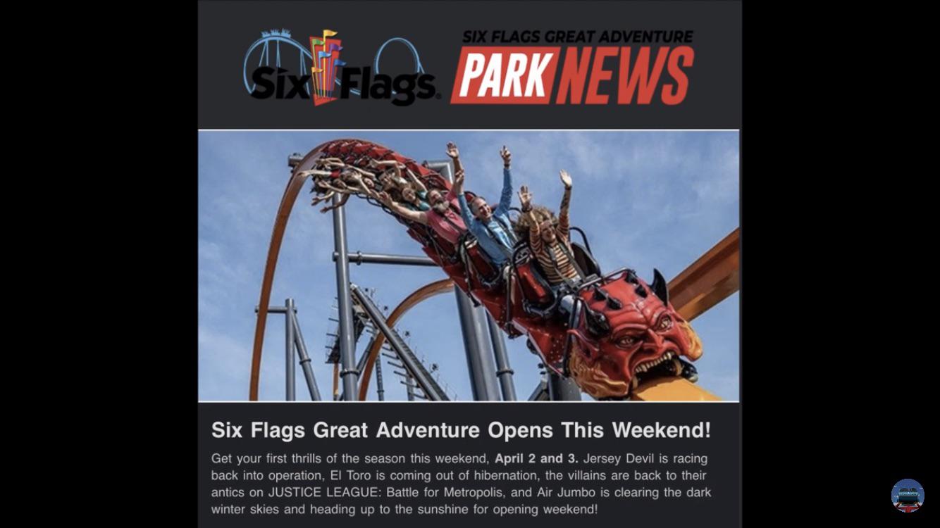[El Toro] will be open this Saturday! [Six Flags Great Adventure]’s