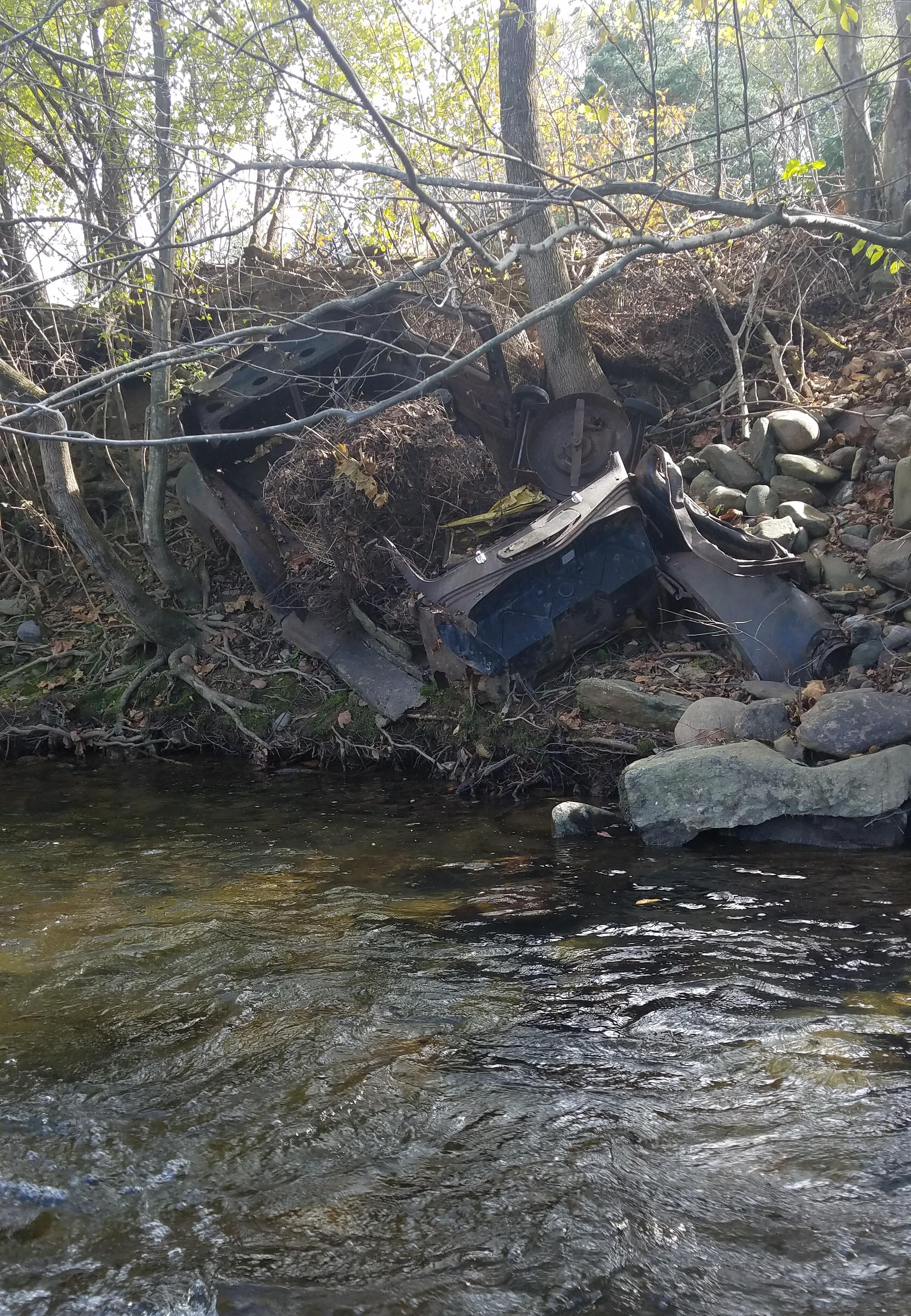 Found while fly fishing in Virginia, had '52 plates r/AbandonedPorn