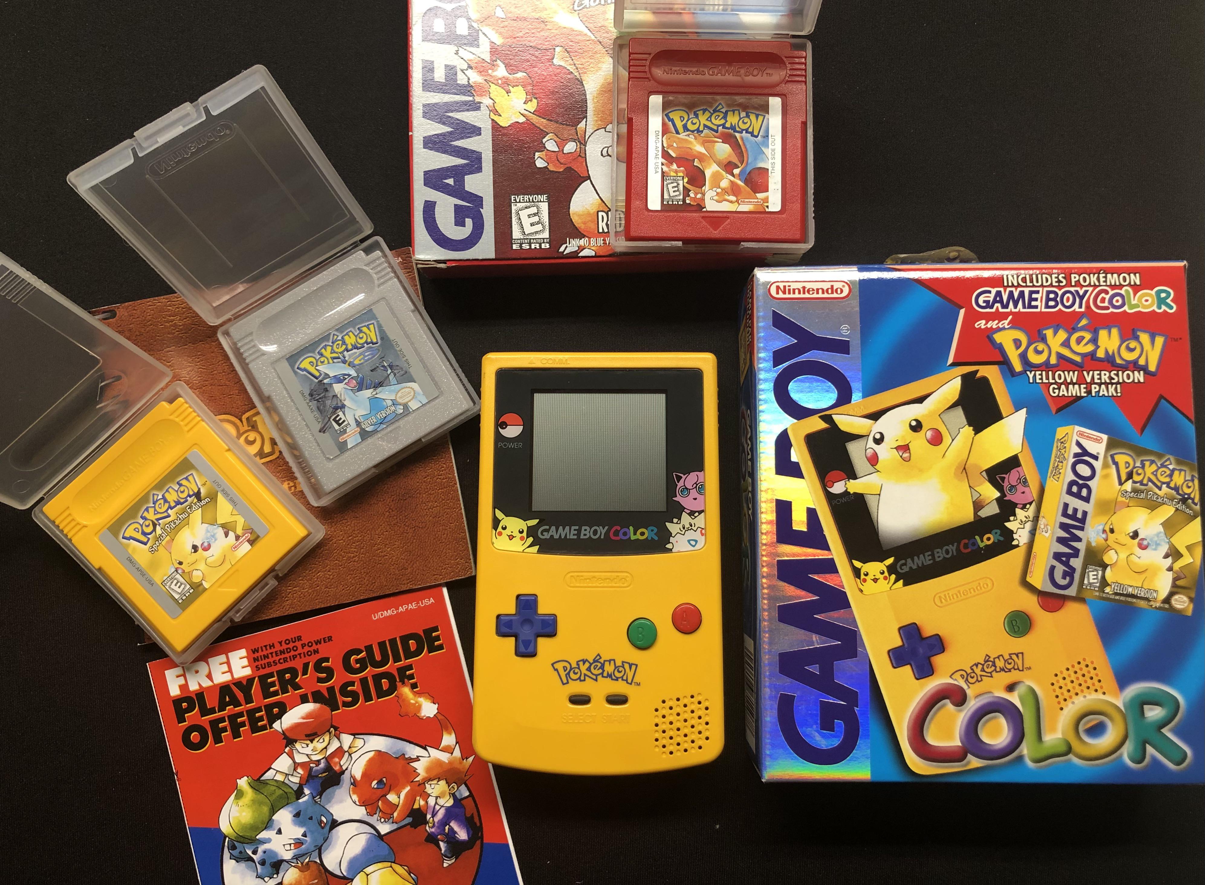 1999 Pokémon game boy color with original box ,game and packaging