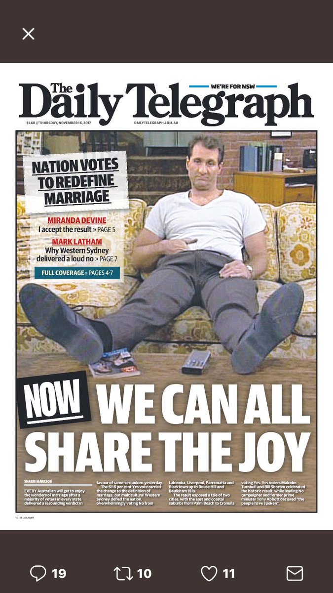 Daily Telegraph Front Page today r/australia