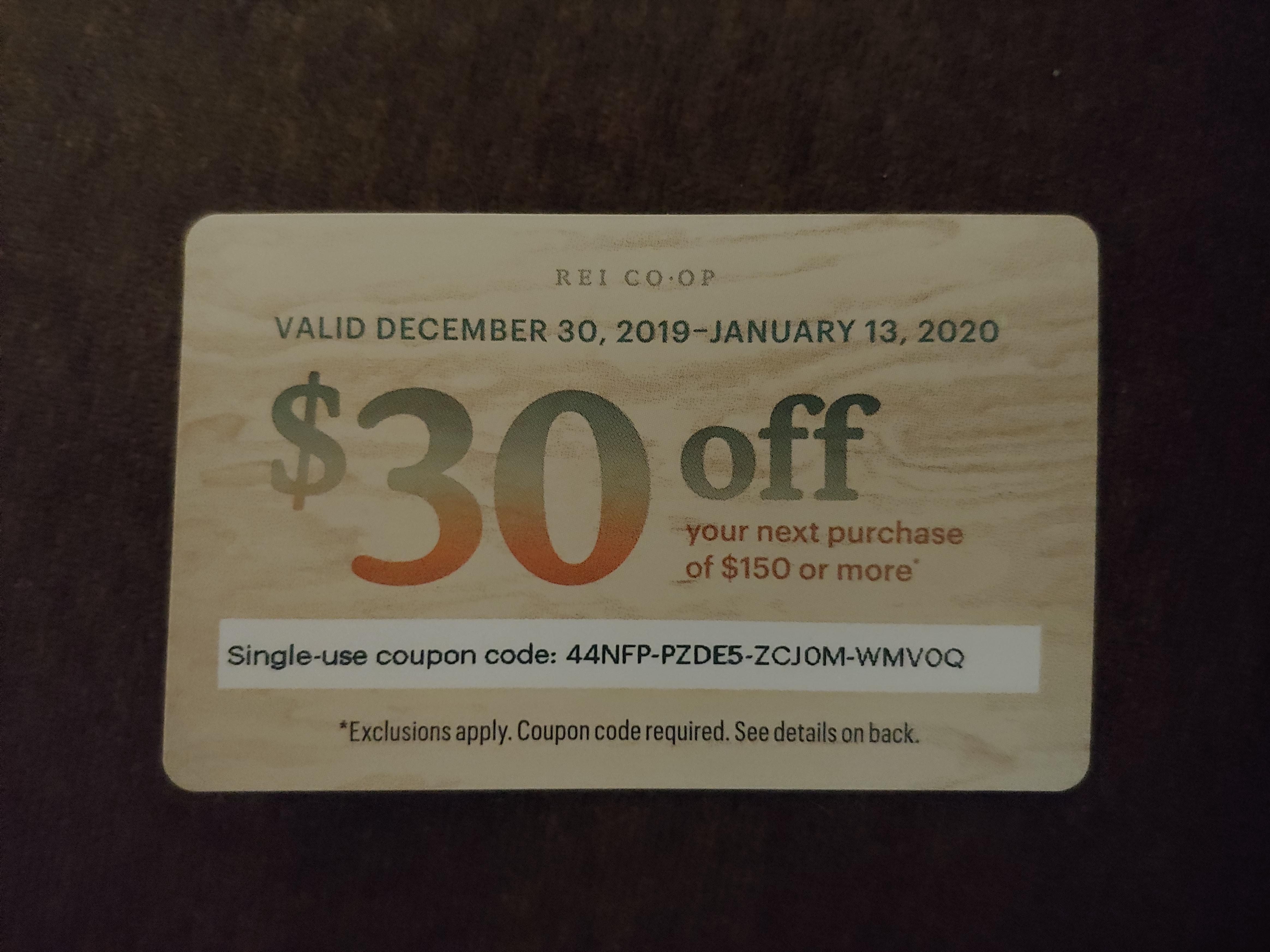 REI code for anyone who can use it r/bikepacking