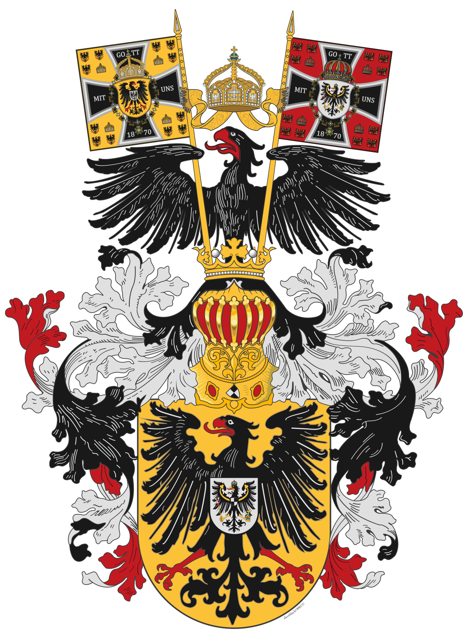 Coat of Arms of the German Empire 1871 r/heraldry