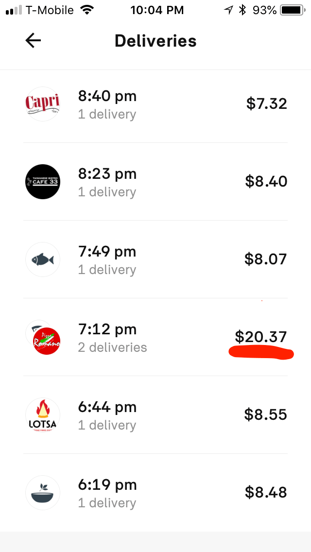 I think this is the most I've ever made on a delivery pretip r/postmates