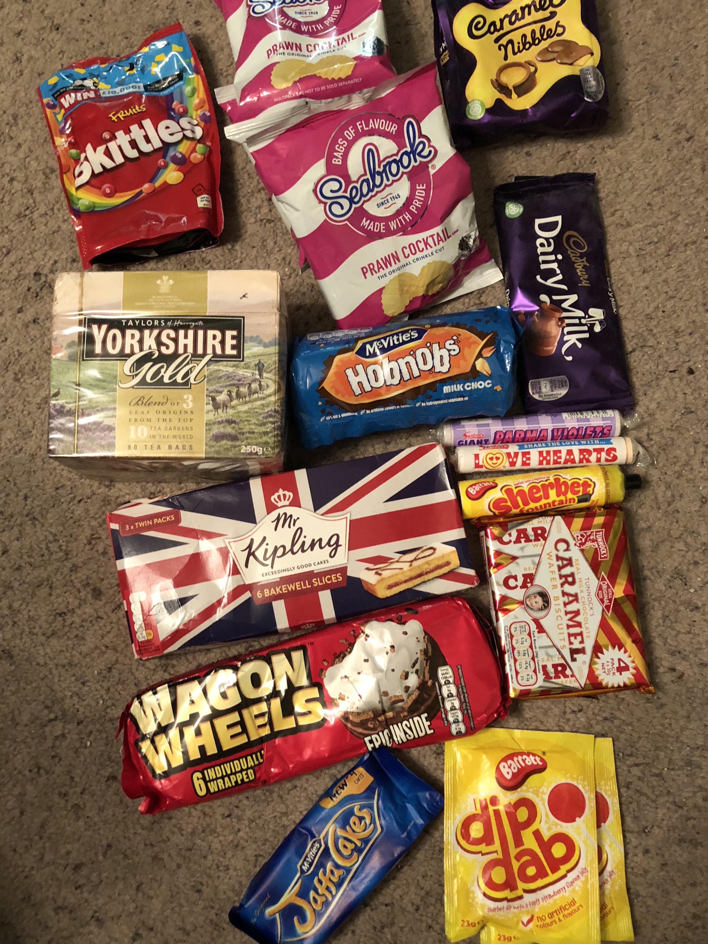 Thanks to u/leftofnever for the British snacks! r/snackexchange