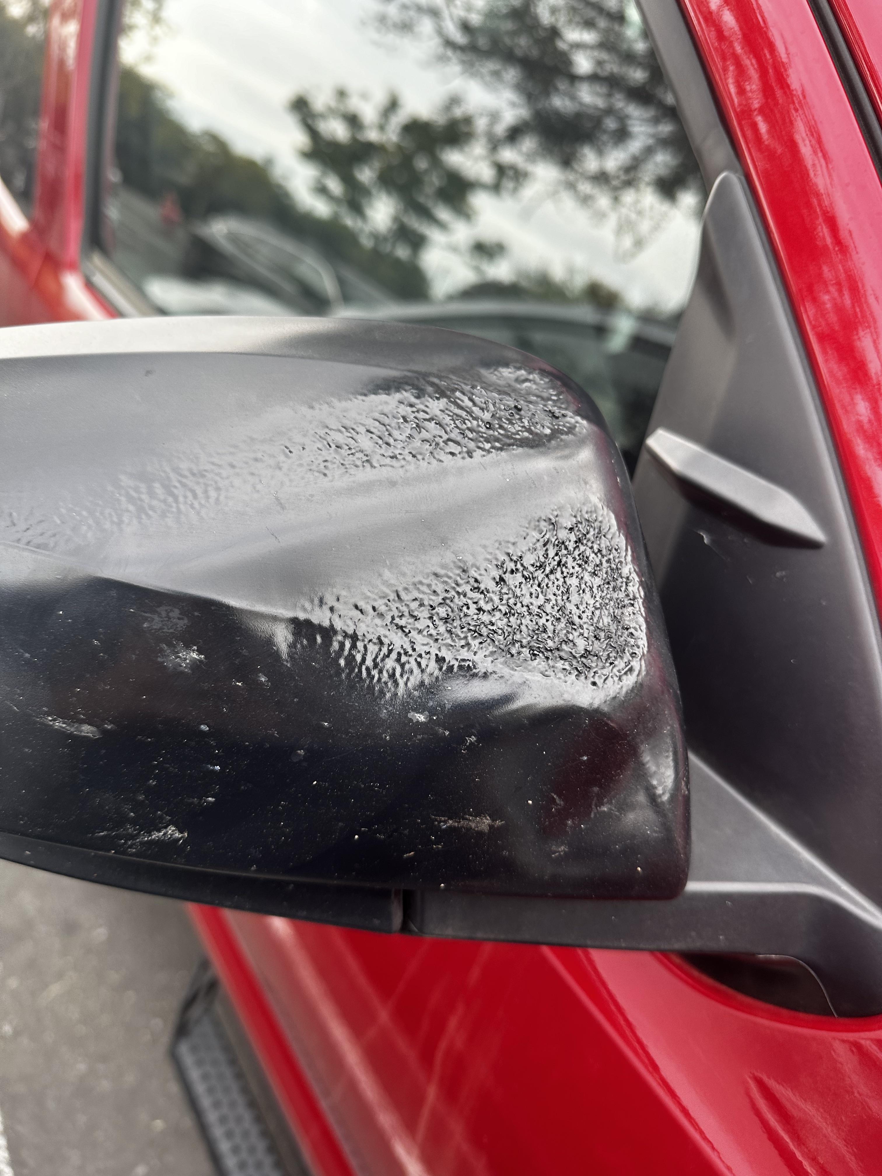 Melted Side View Mirror