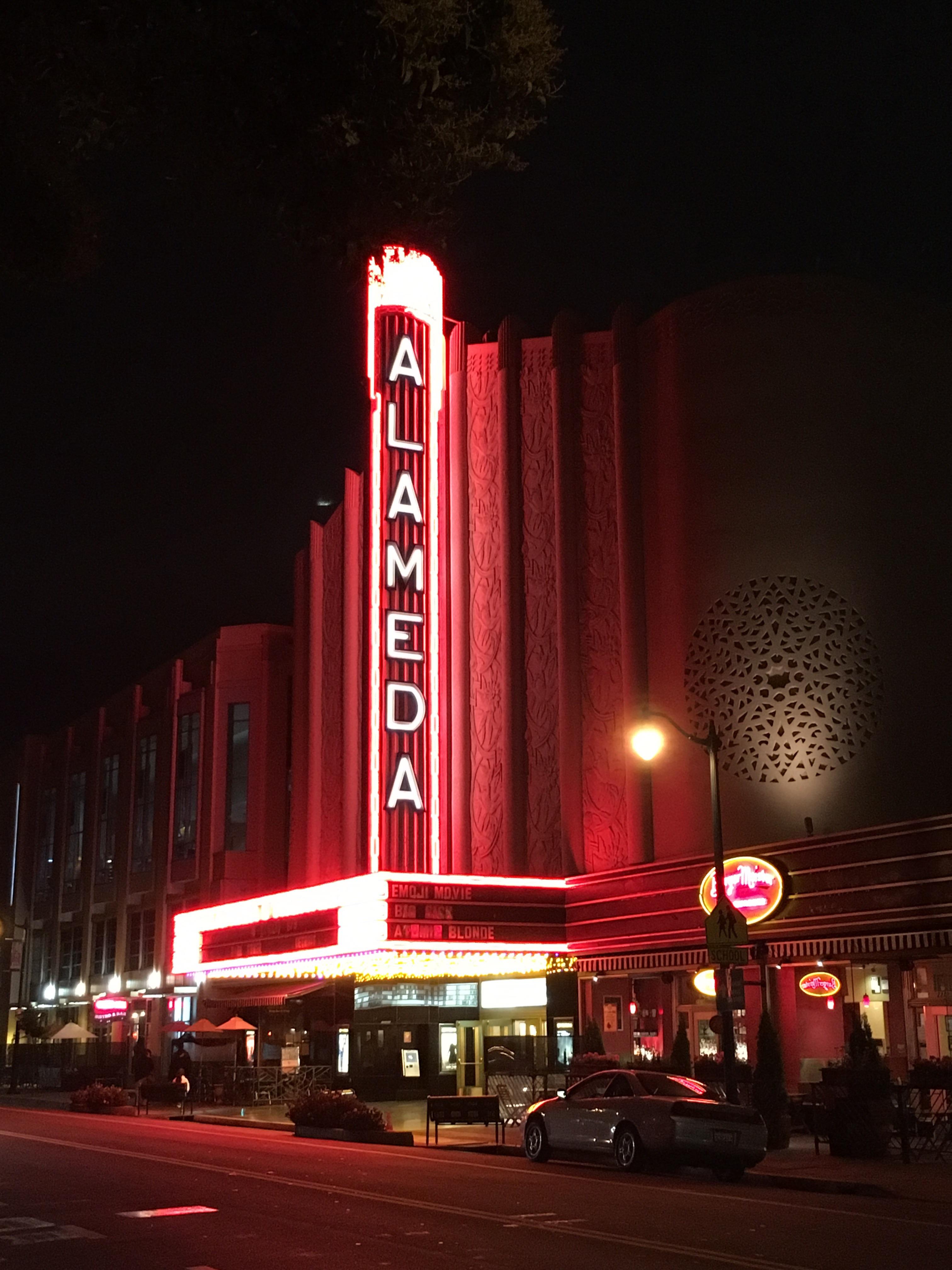 The Alameda Theatre, built in 1932, by architect Timothy L. Pflueger
