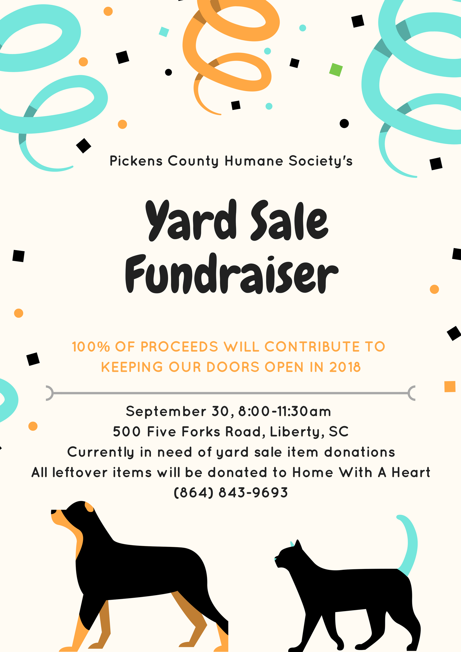 Yard Sale fundraiser Pickens Co Humane Society r/greenville