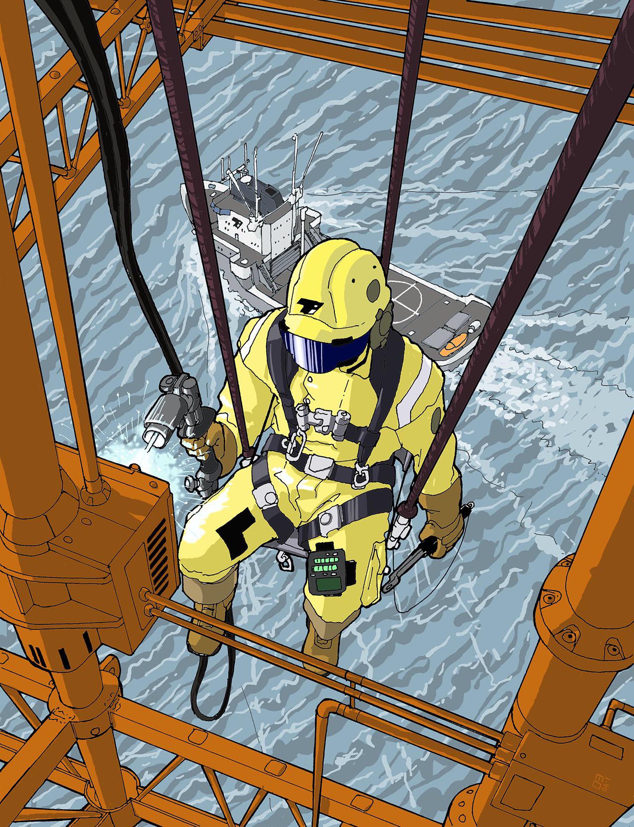 “Oil Rig Engineer” by Michael Osadciw r/ImaginarySliceOfLife