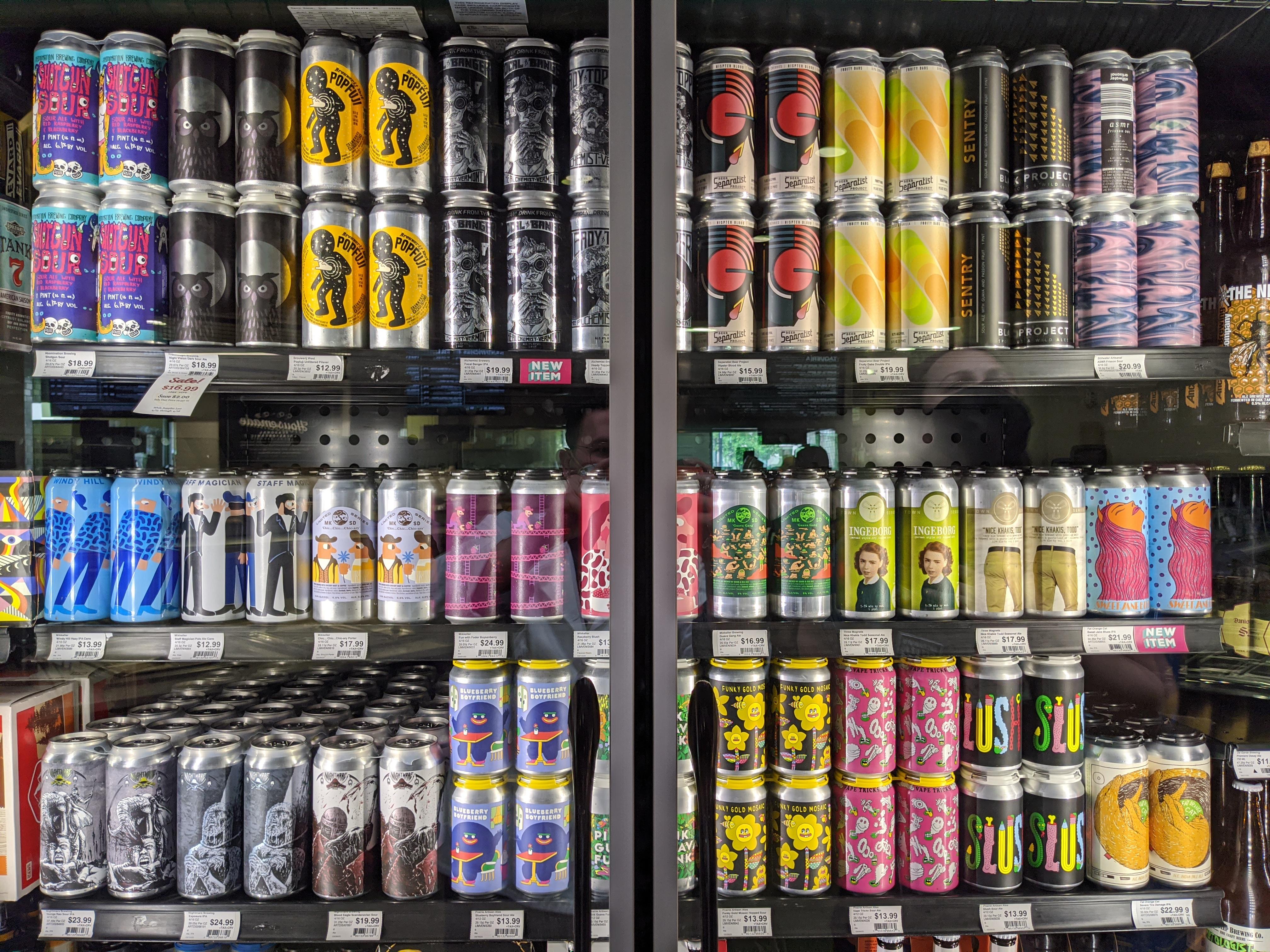 Part of our grocery store beer set. I'm proud of it! r/beerporn