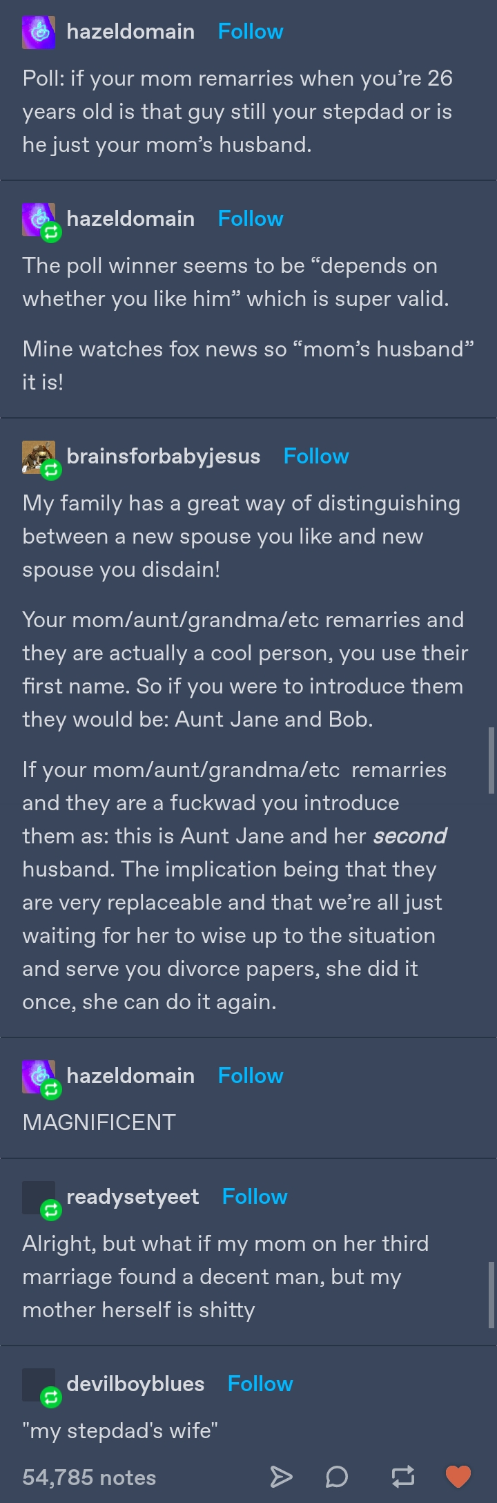 If your mom remarries r/CuratedTumblr