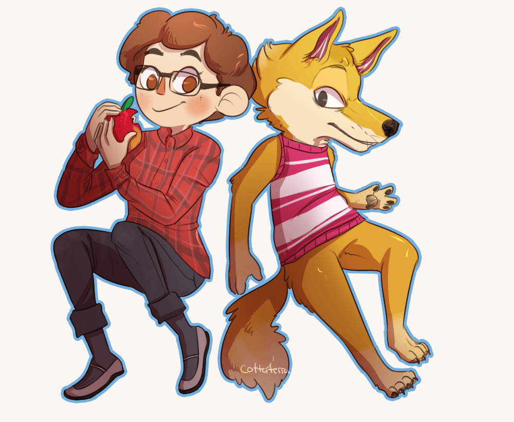 Started Drawing My Crested Geckos As Animal Crossing Villagers Hope