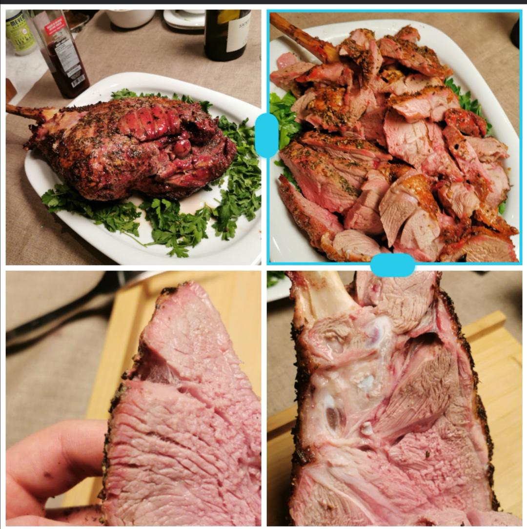 Lamb leg on my new traeger ironwood r/pelletgrills