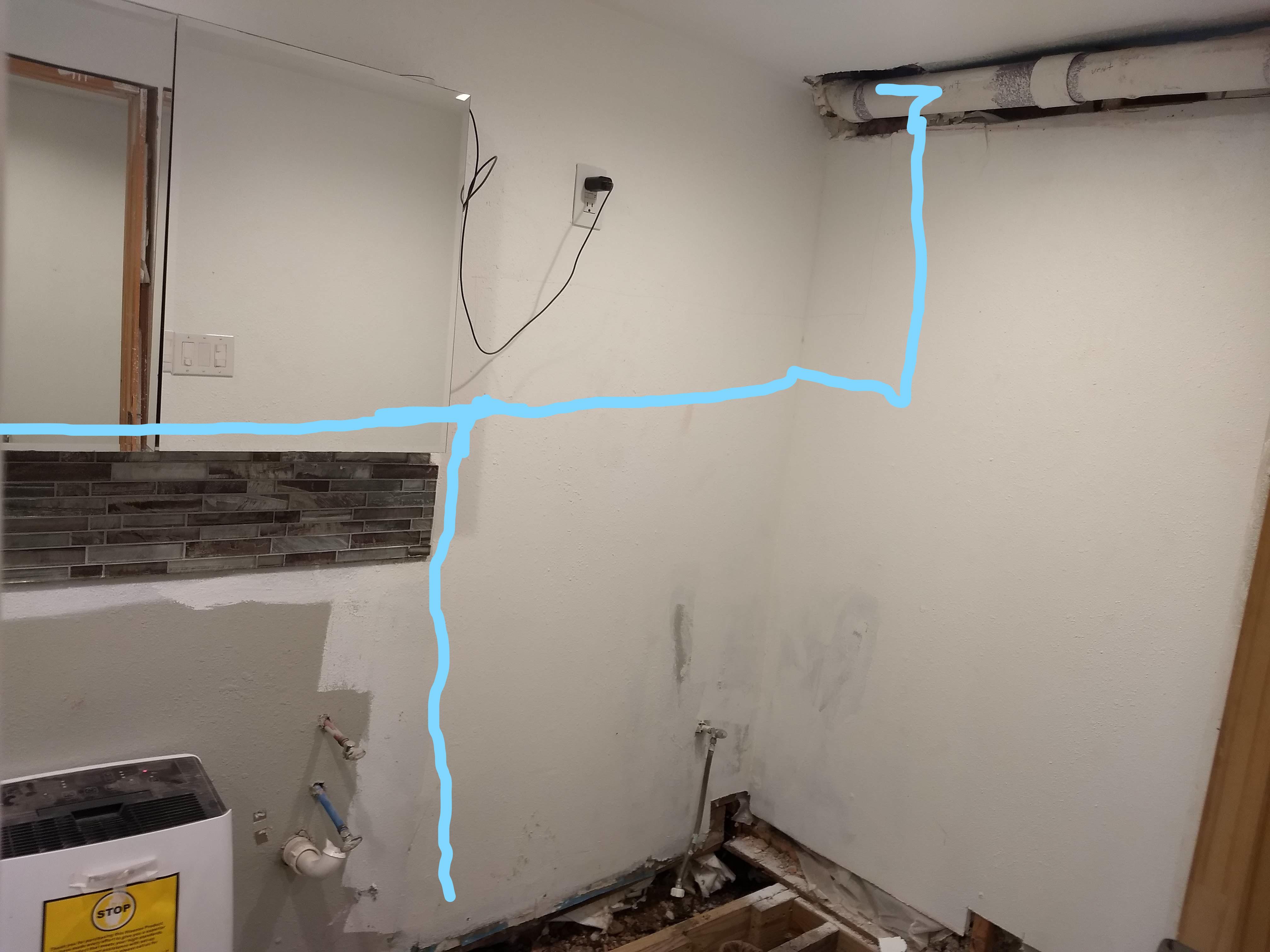 I want to attach to this 3 inch vent pipe to vent my vanity and shower