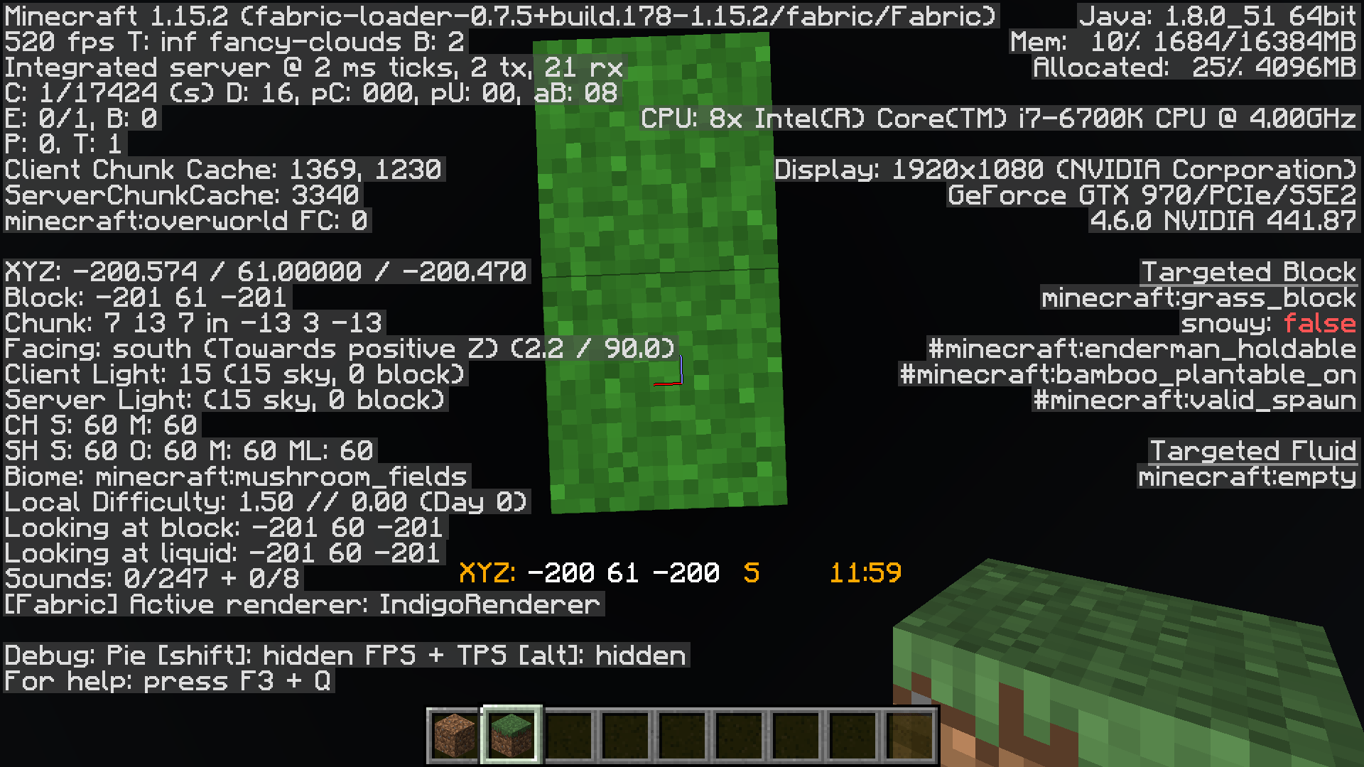 what's the difference between Block and XYZ on F3 screen? r/Minecraft