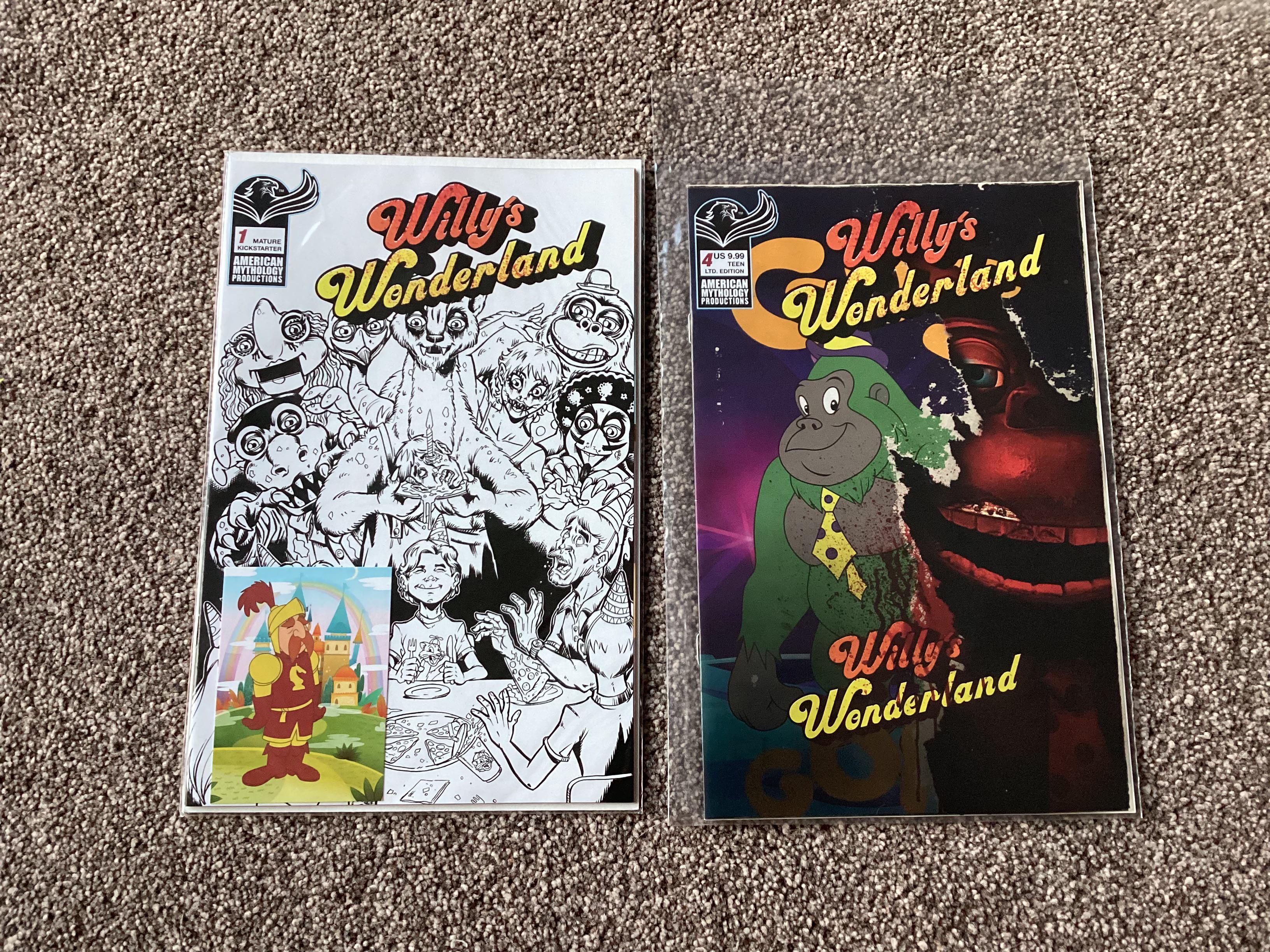 Willy’s Wonderland Comics Issue 1 (Kickstarter Edition + Trading Card