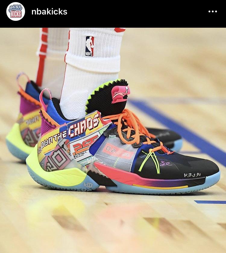 Russ’s game shoes (c/o NBAKicks) r/rockets