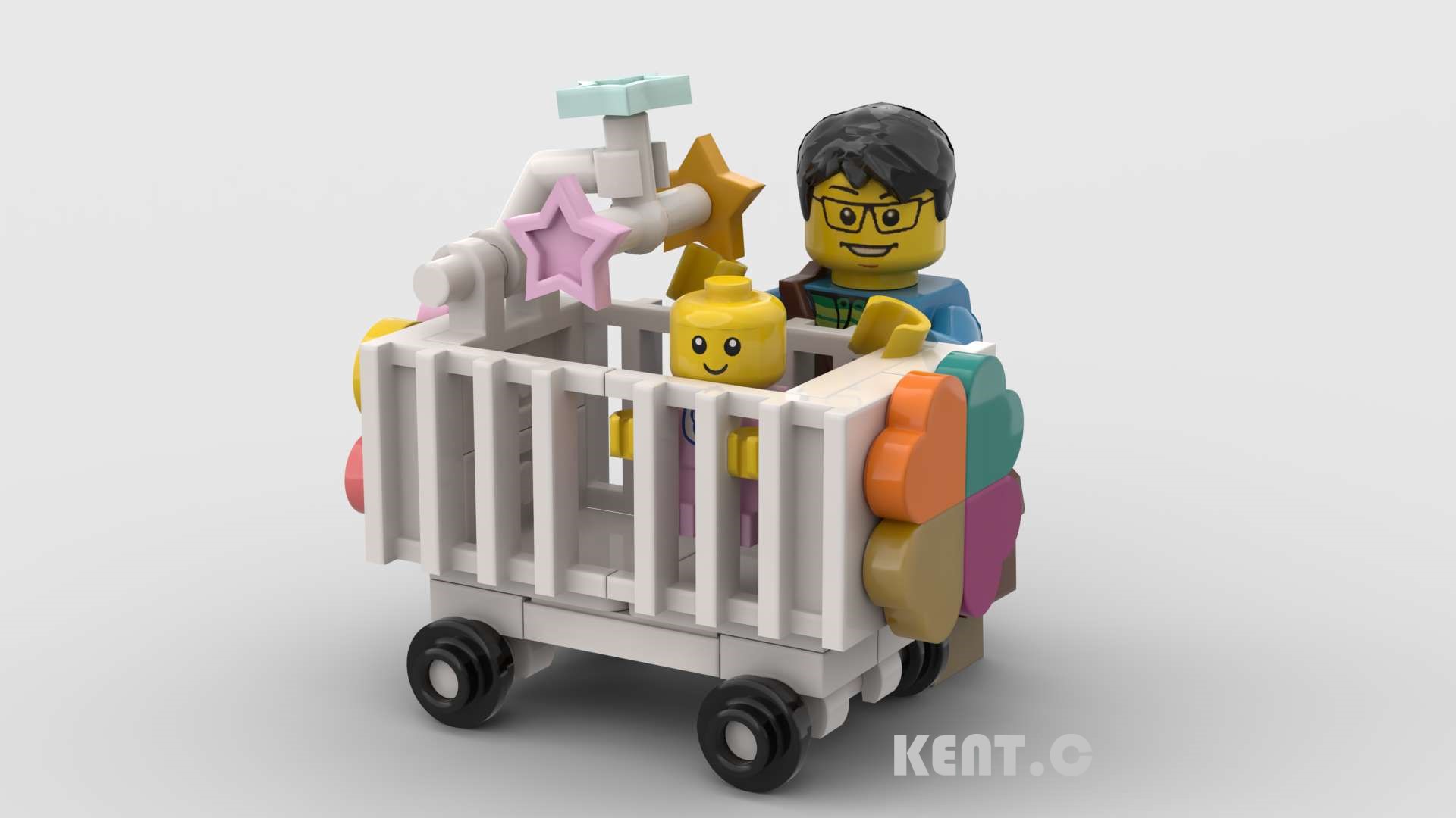 [MOC] 80 Baby Crib r/lego