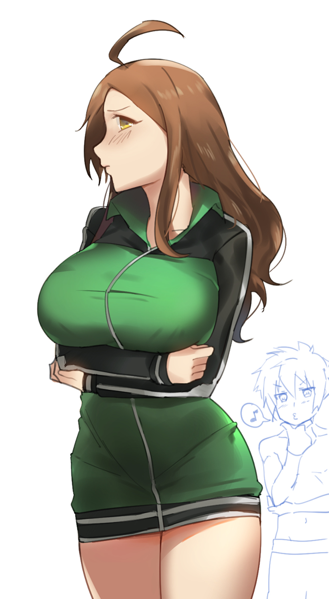 Wiz in Kazuma's tracksuit Konosuba