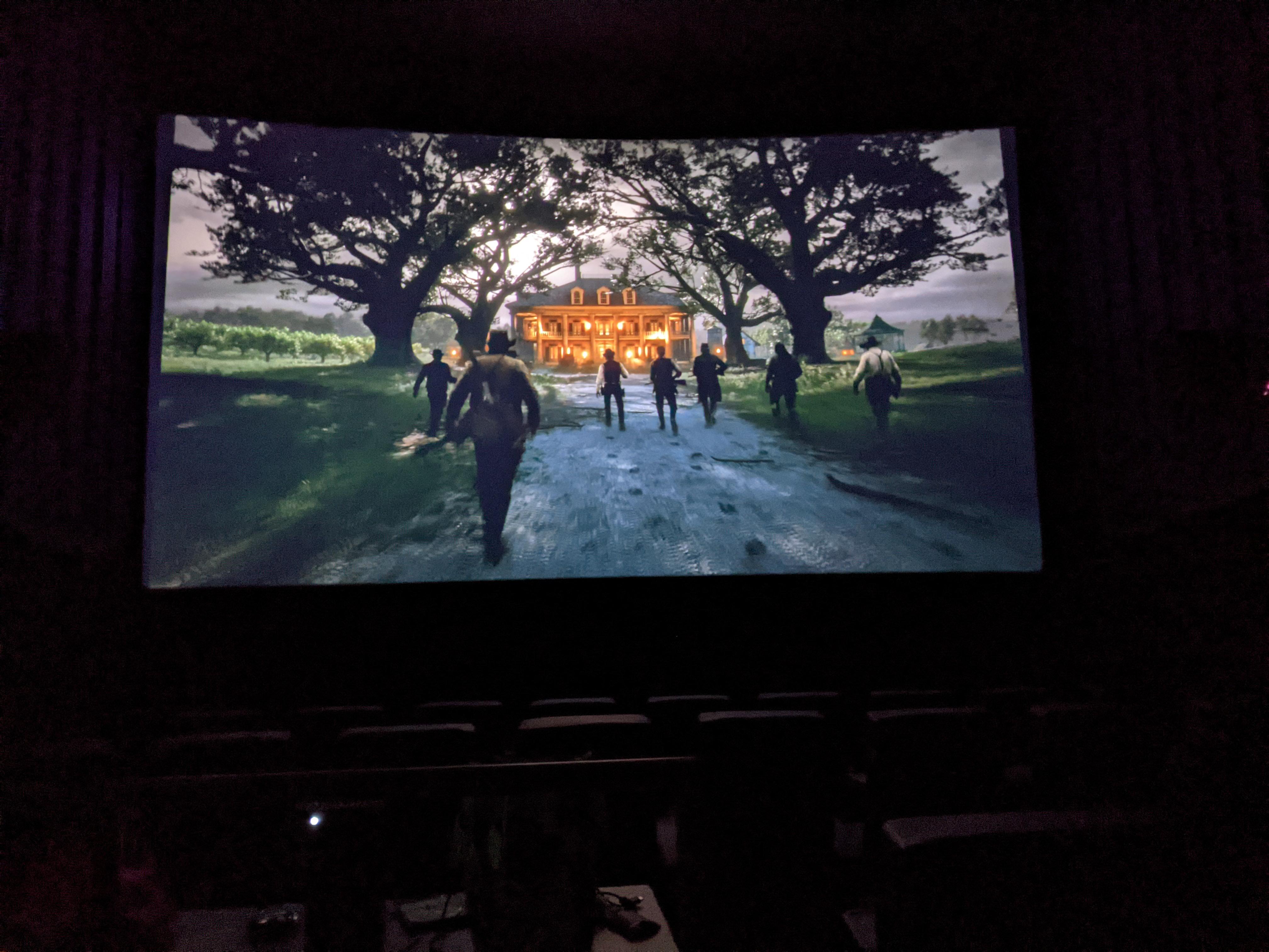 Rented out a movie theater to play games and knew I wanted to see my