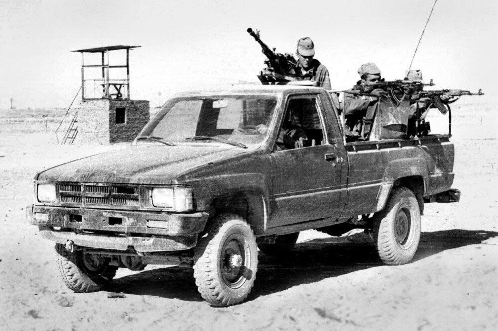Toyota Hilux in use by Spetsnaz in Afghanistan during the SovietAfghan