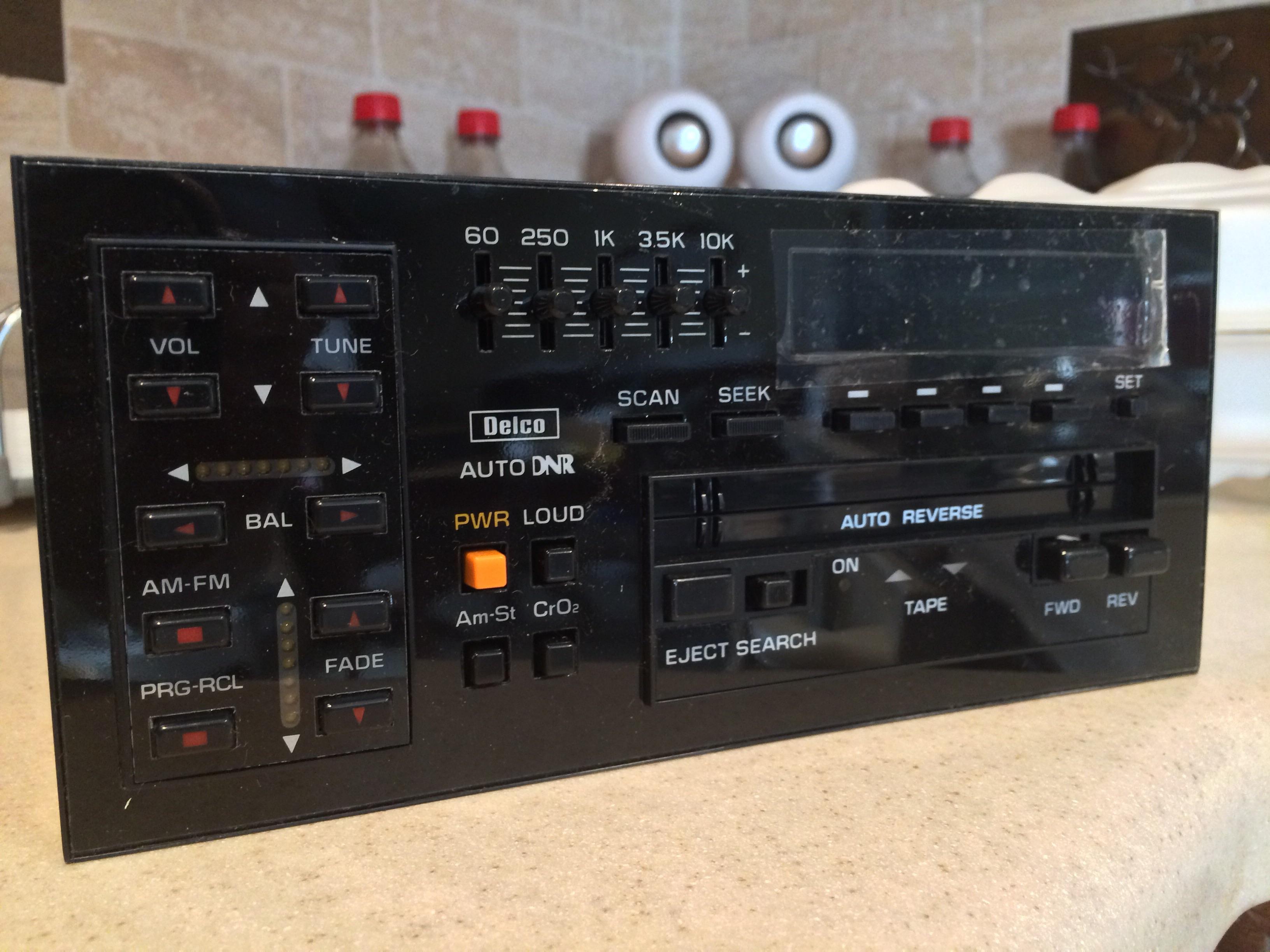 my 1980’s NOS GM Delco AM/FM Cassette 1.5 din radio. Bought it a few