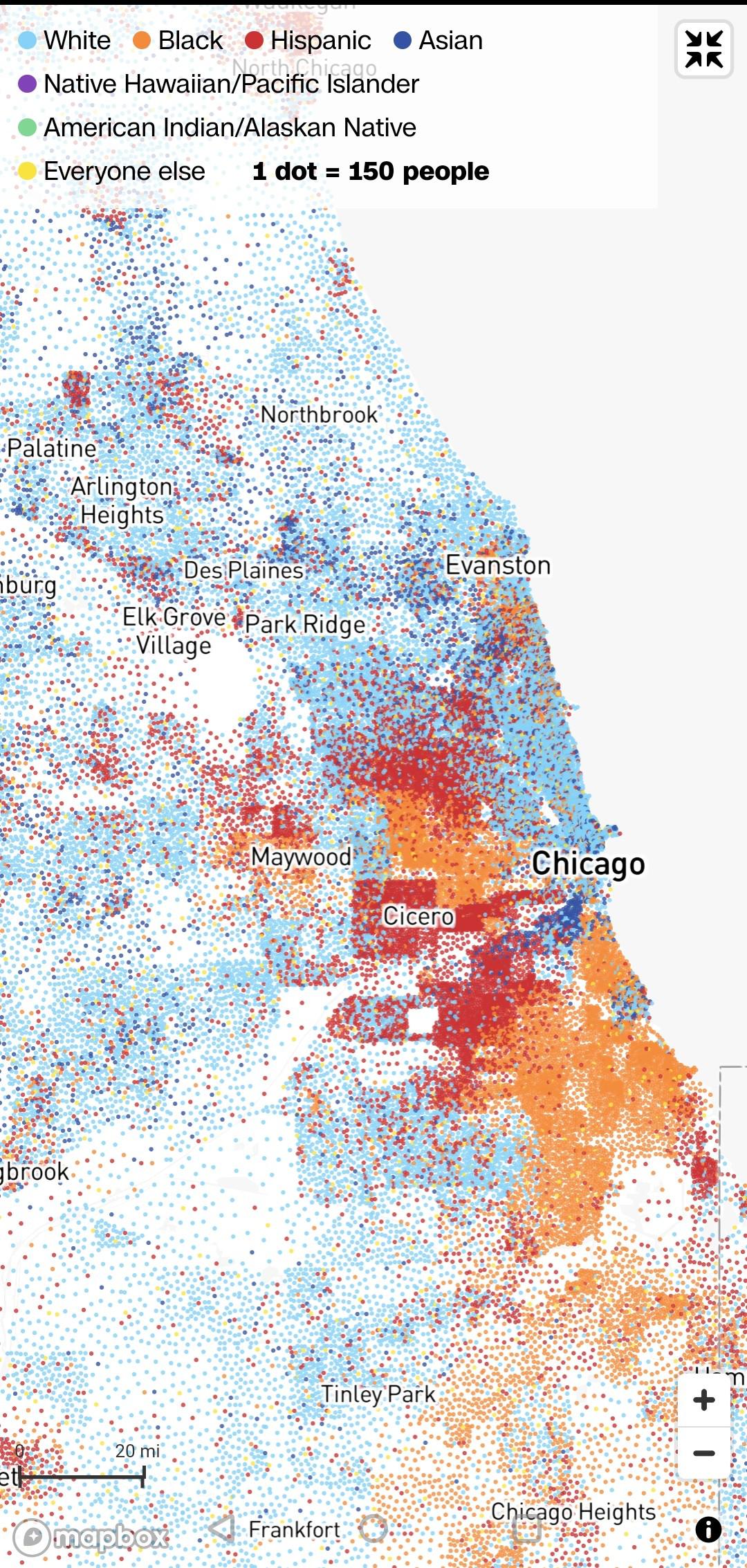 The diversity of Chicago from the 2020 Census r/chicago