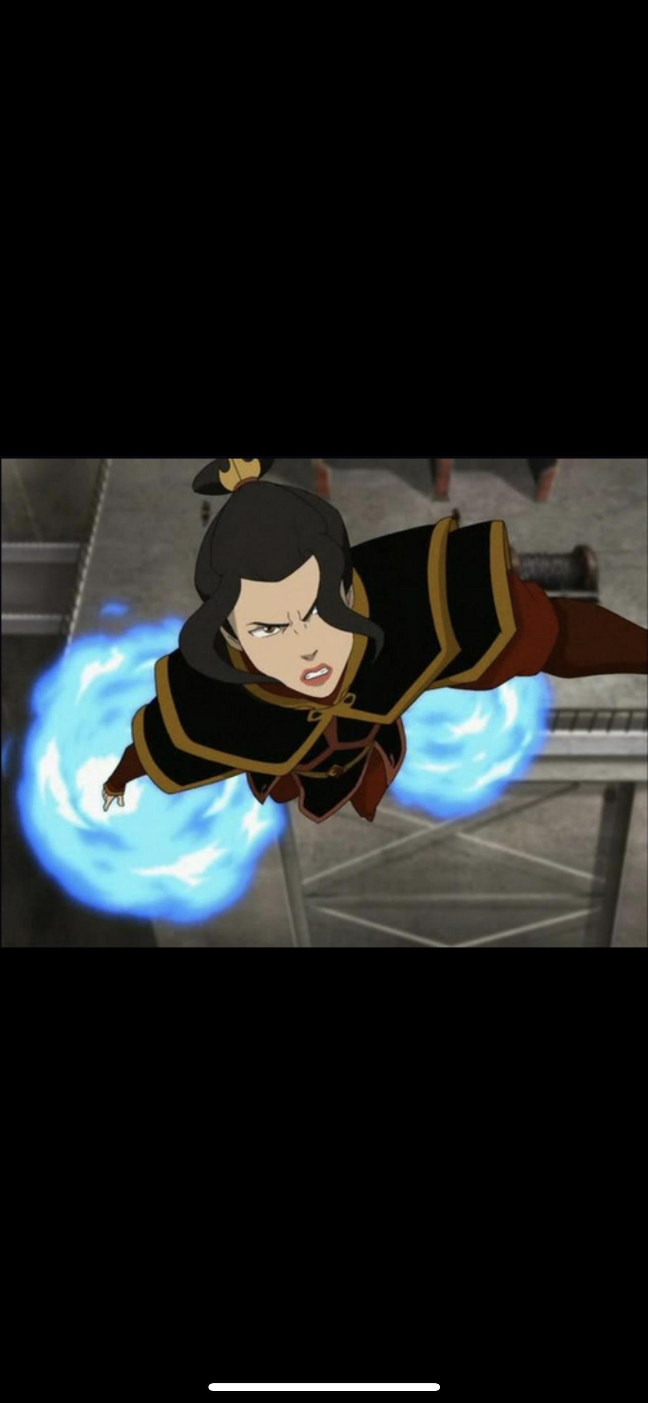 Azula’s blue flames! She was a prodigy at fire bending and the blue