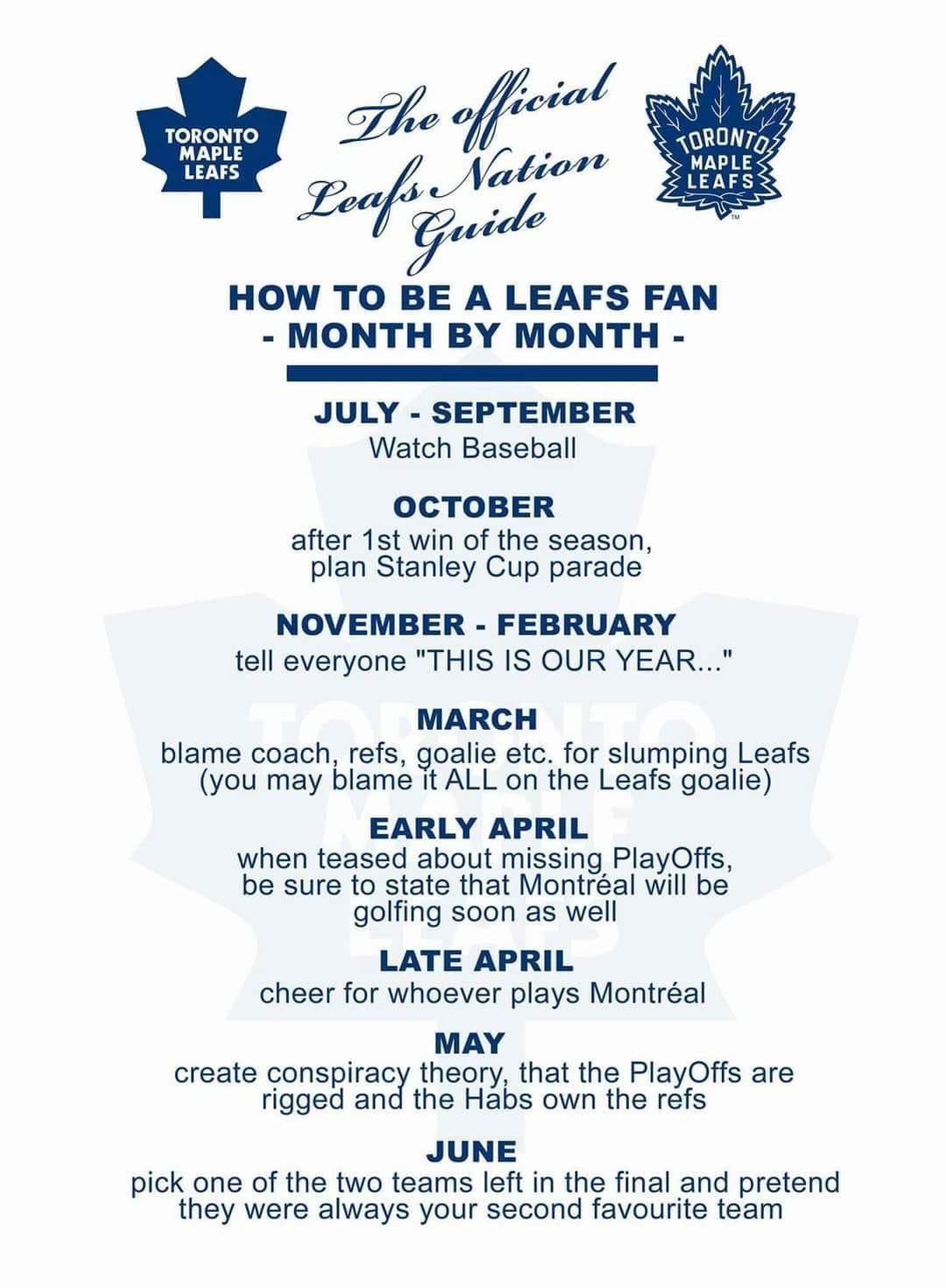 The official guide of being a leafs fan r/nhl
