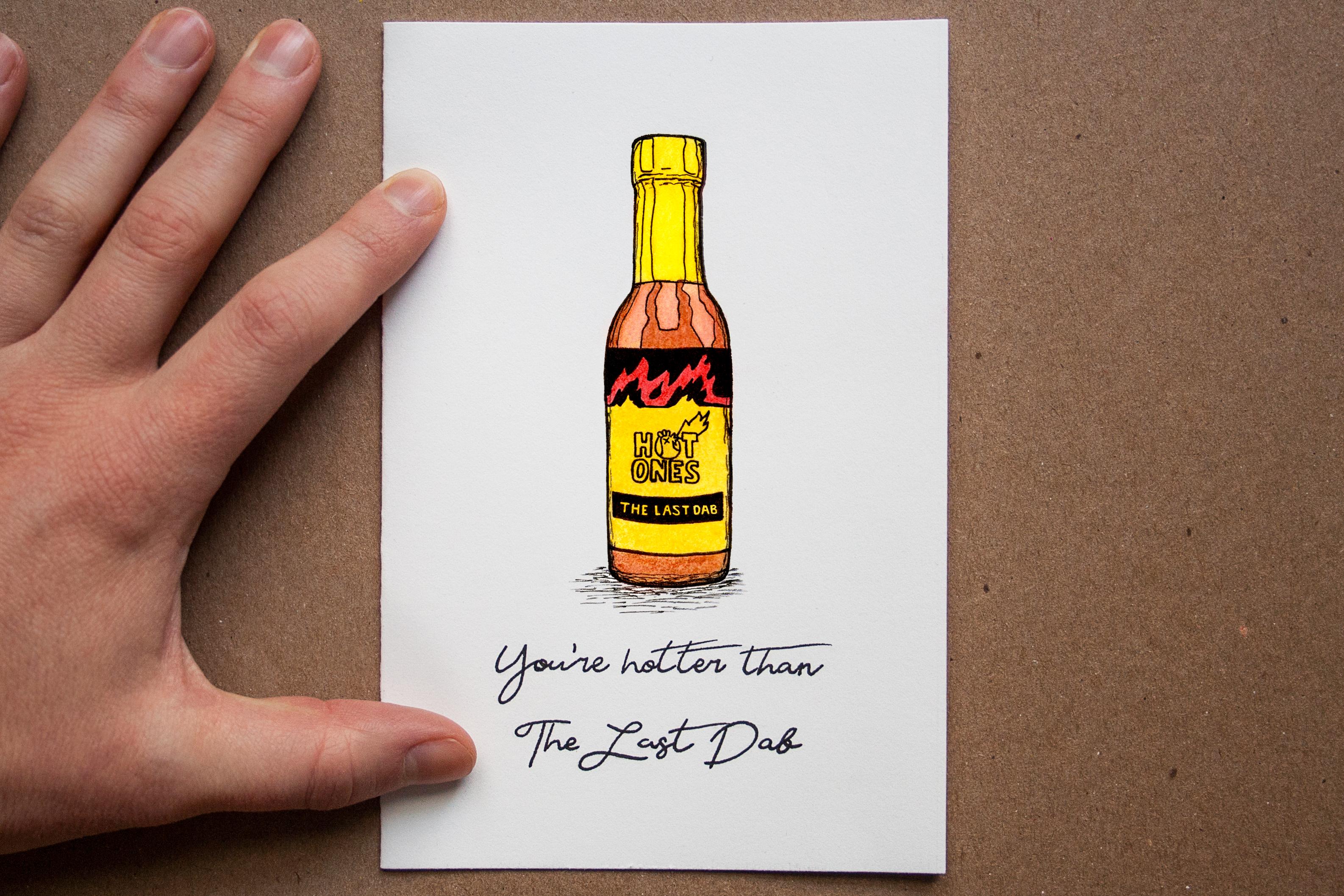 I made this hot sauce Valentine's Day card ) r/hotsauce