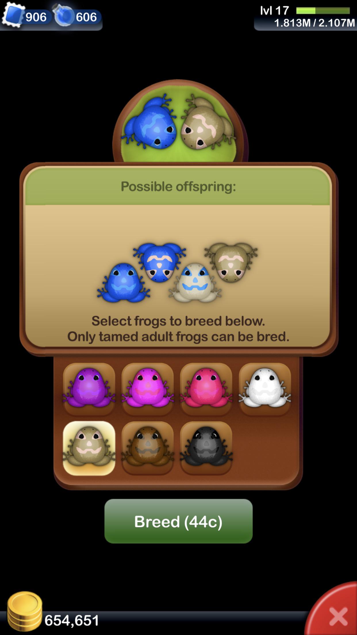 It seems potion frog combinations have produced more glass and chroma