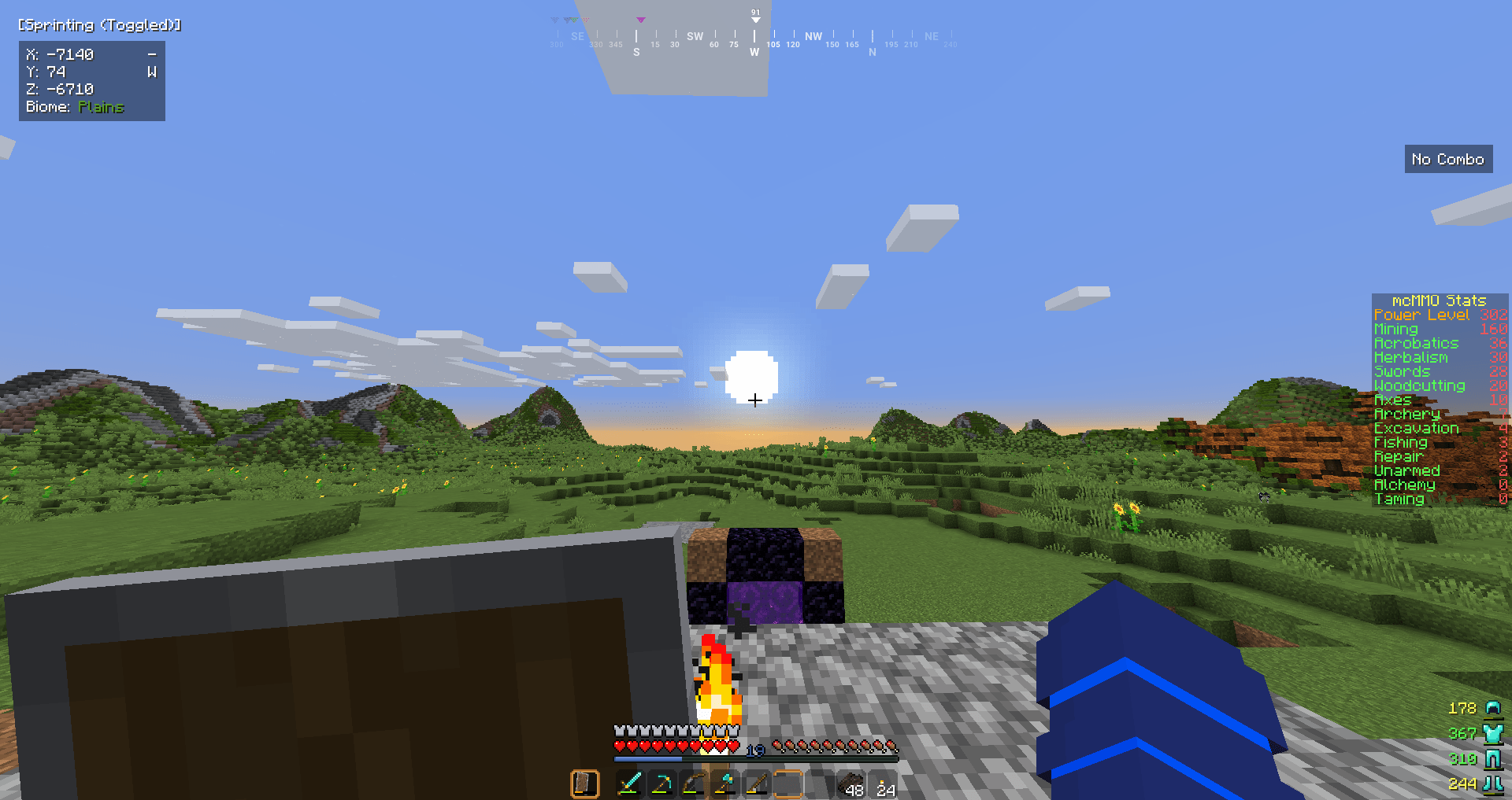 My minecraft is stuck in that sun position perpetually. Do I need to