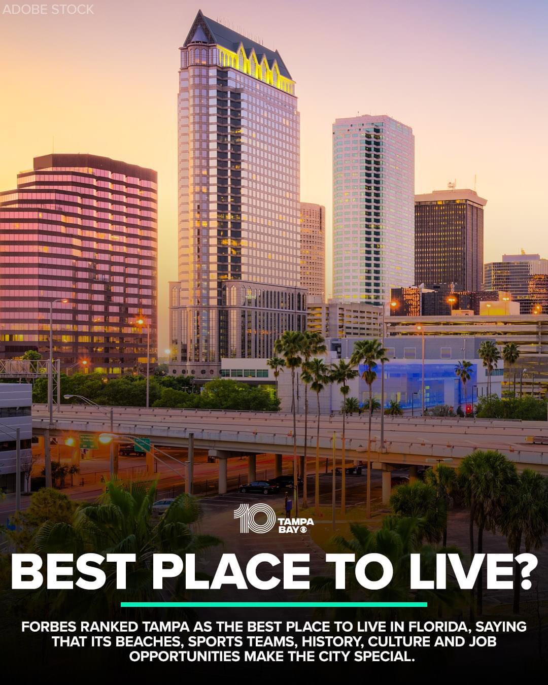 Tampa area was rated best place to live in Florida. What do y’all think