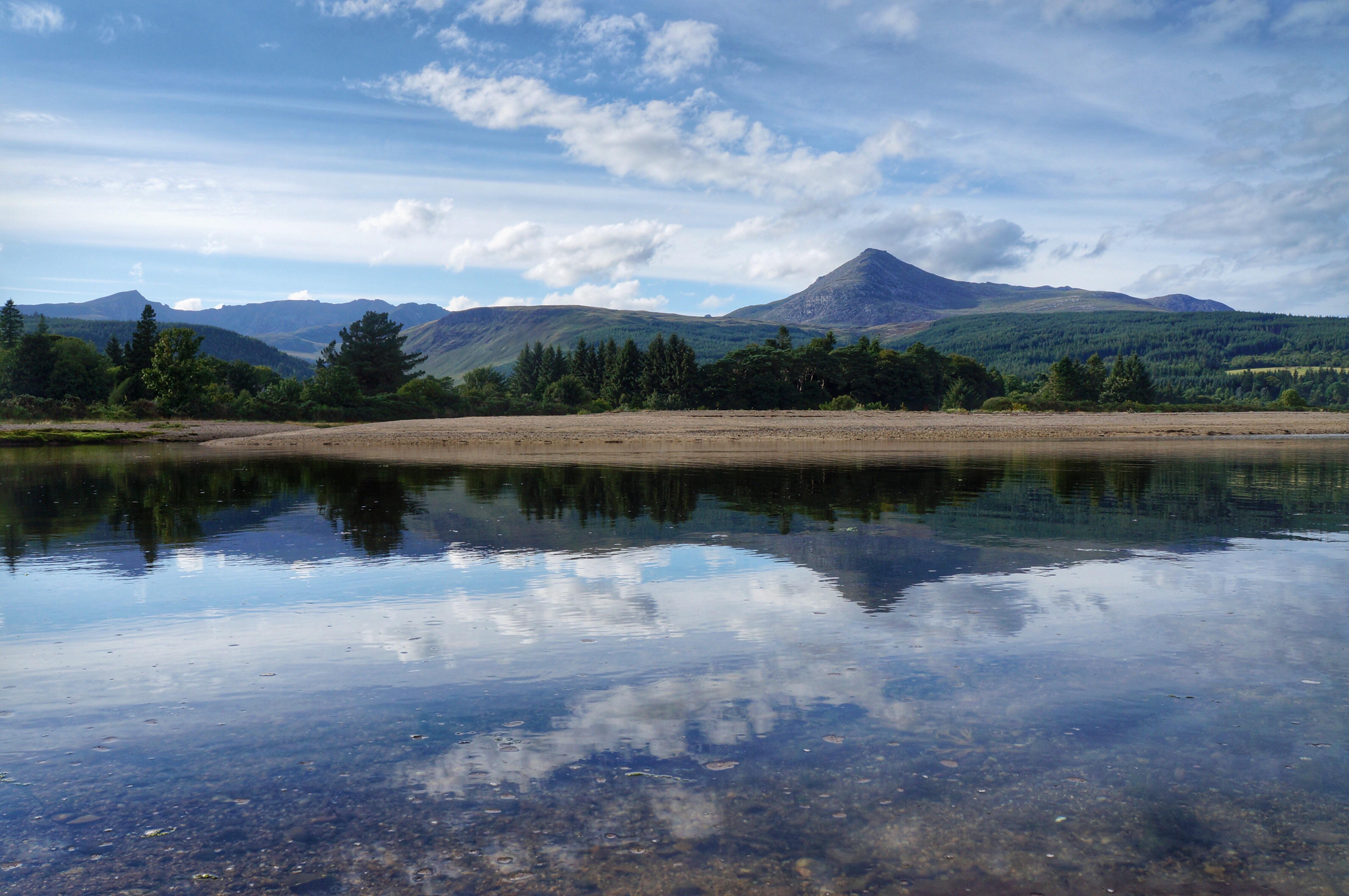 The Grey Corries from Brodick Bay, Isle of Arran, Scotland [OC