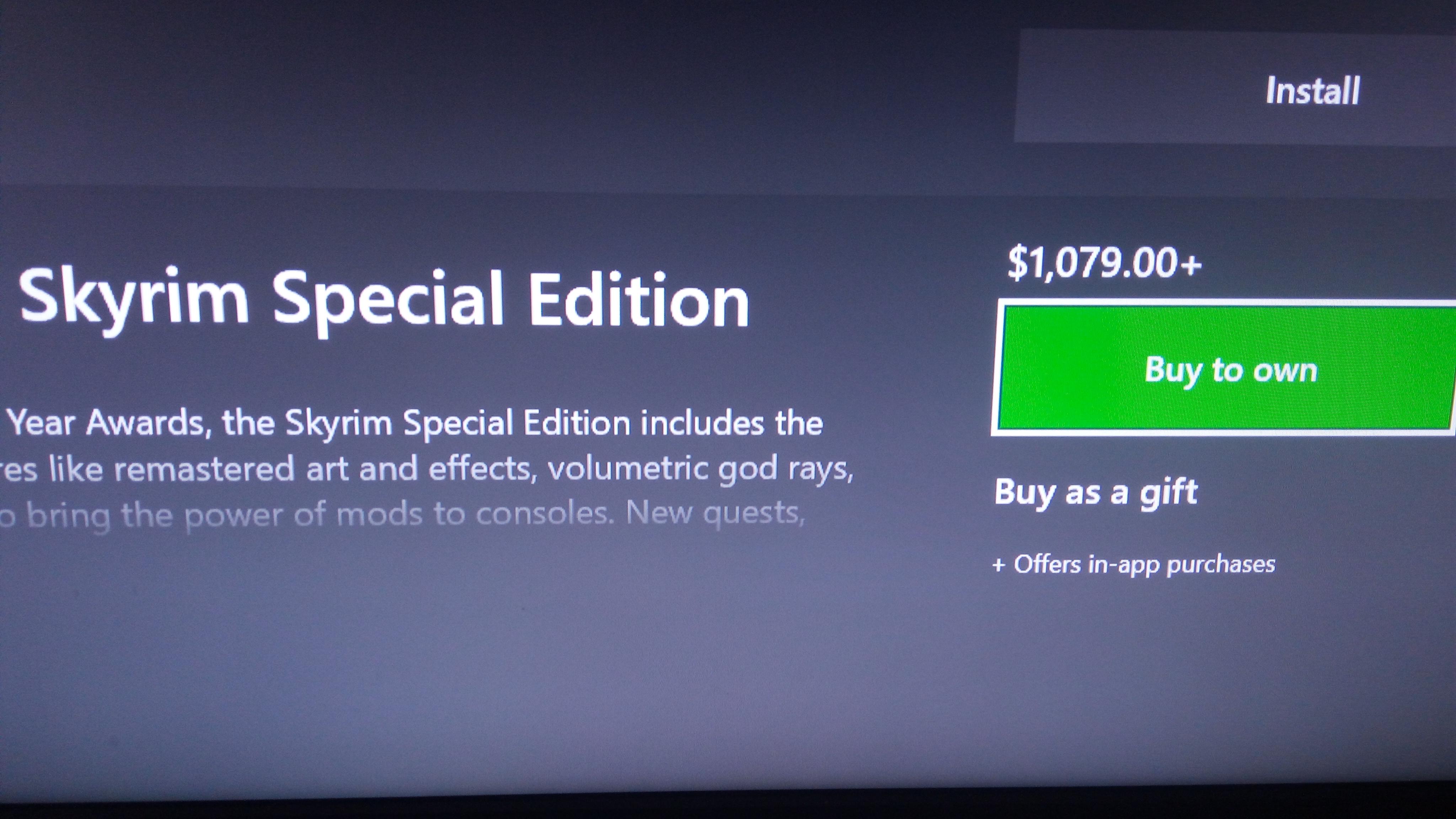 Skyrim is pretty cheap on xbox store today r/softwaregore