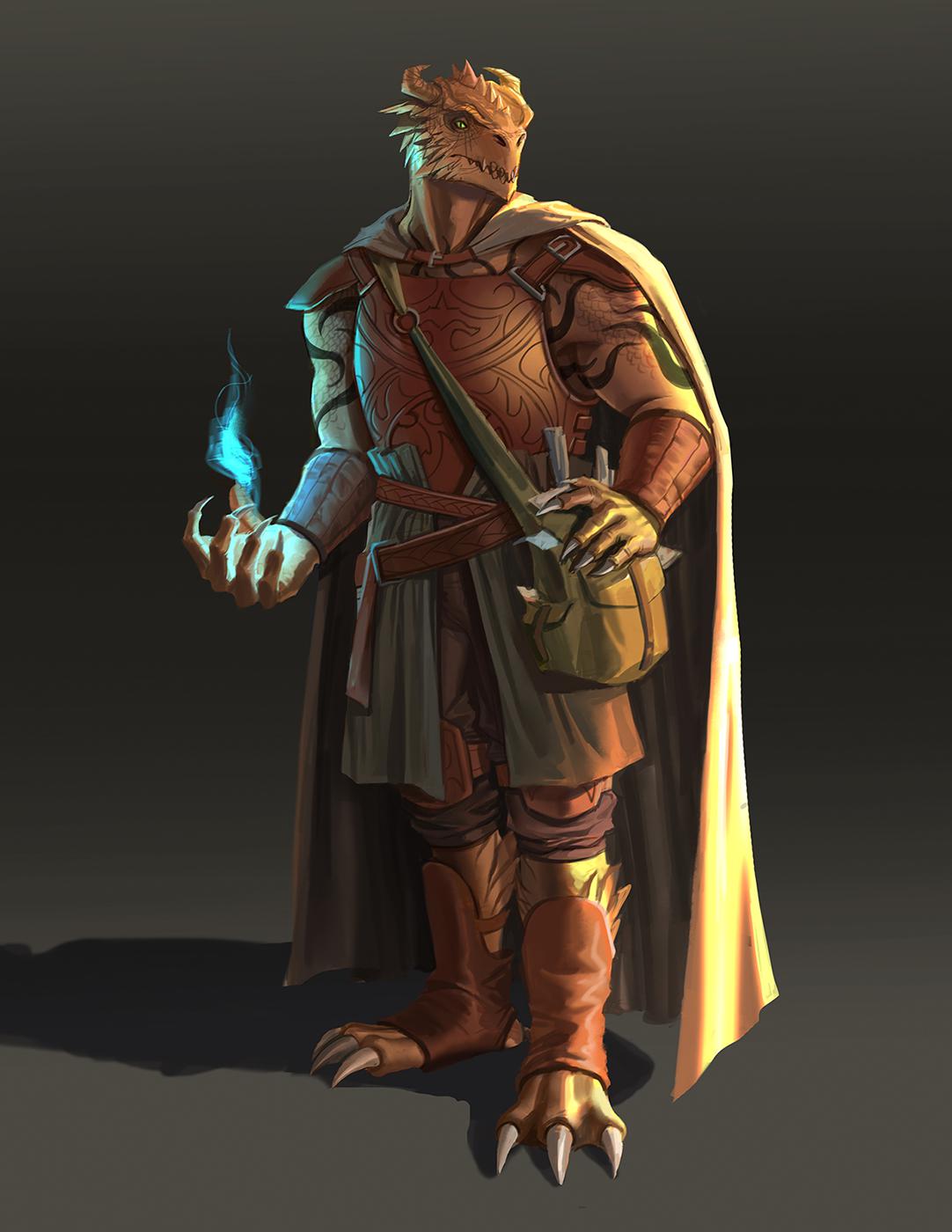 [ART][OC] Brokul Edthan, Dragonborn Warlock r/DnD