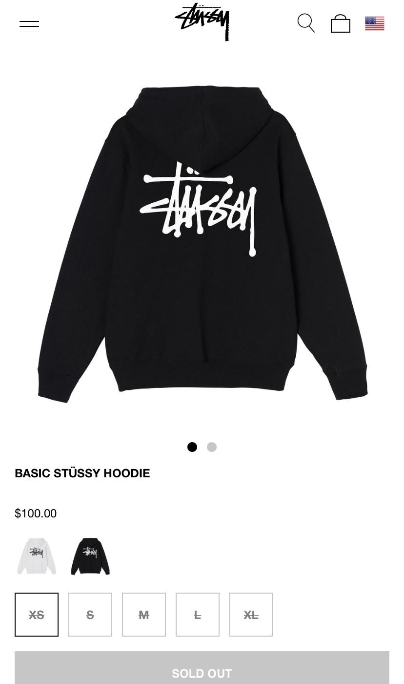 Does anyone know how often/when Stussy restock their basic hoodies ? I