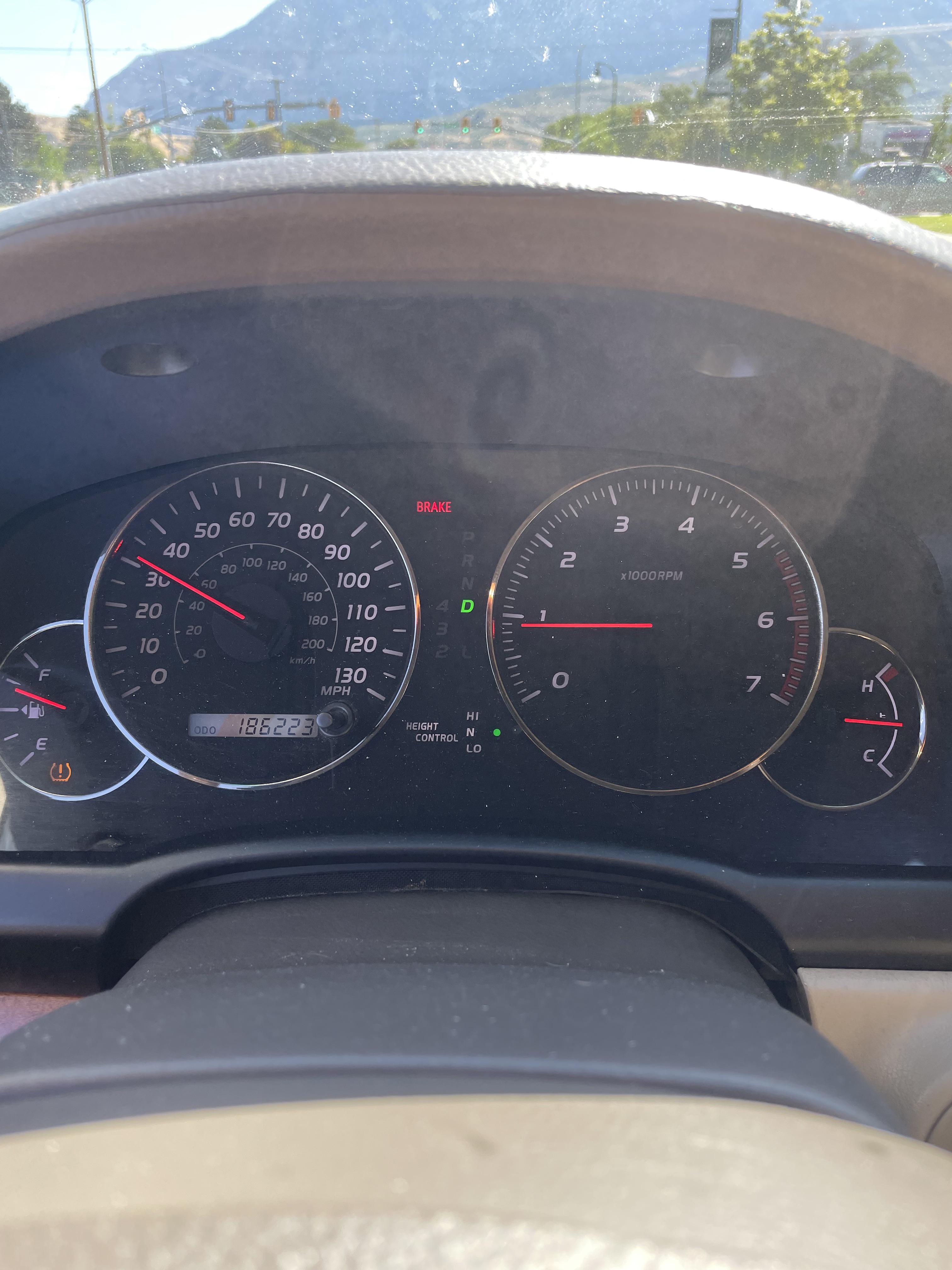 ‘04 GX470. Brake light comes on dash when accelerating from a dead stop