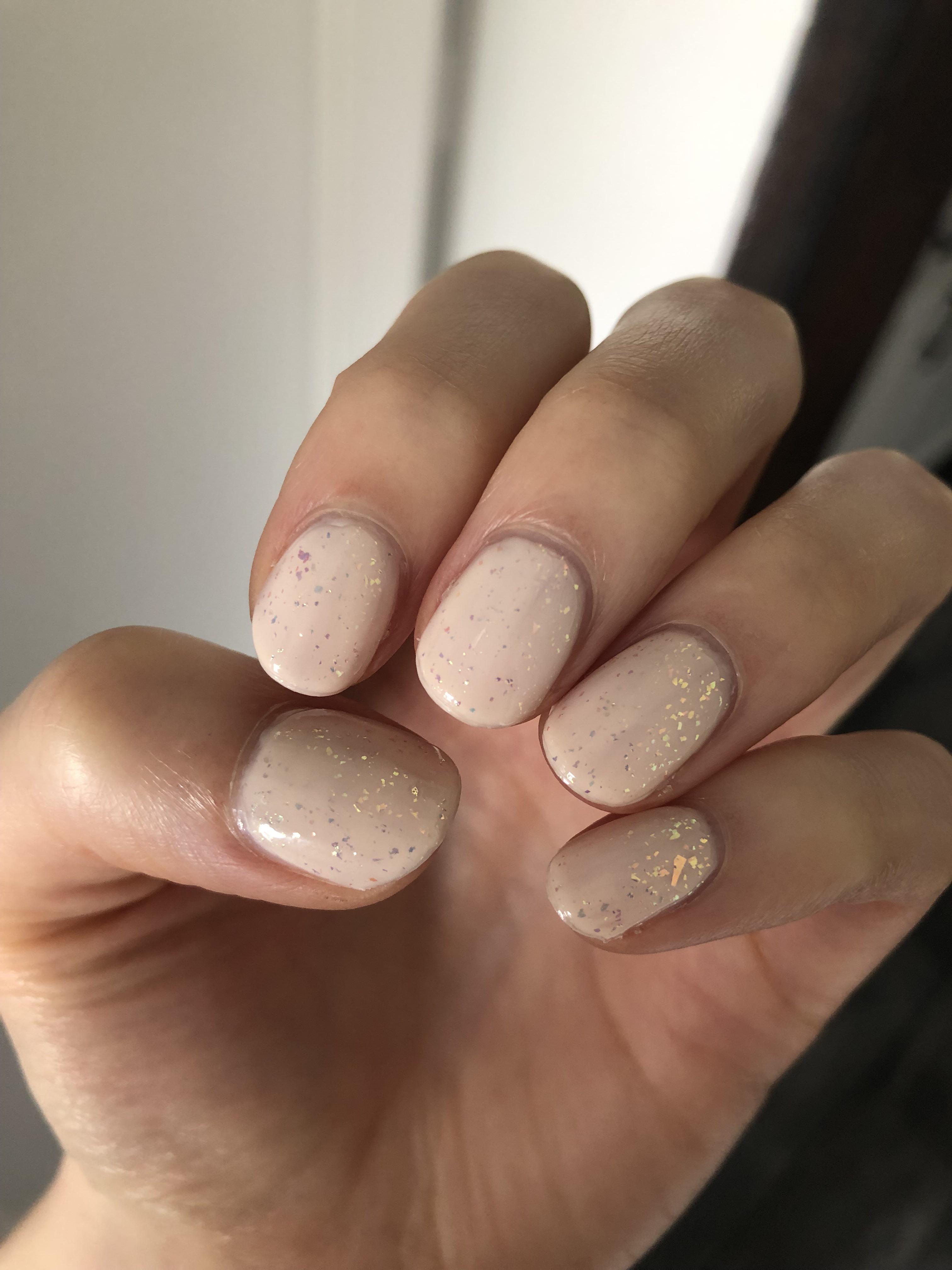 Essie Ballet Slippers and ILNP Up Top. Been wanting to try this