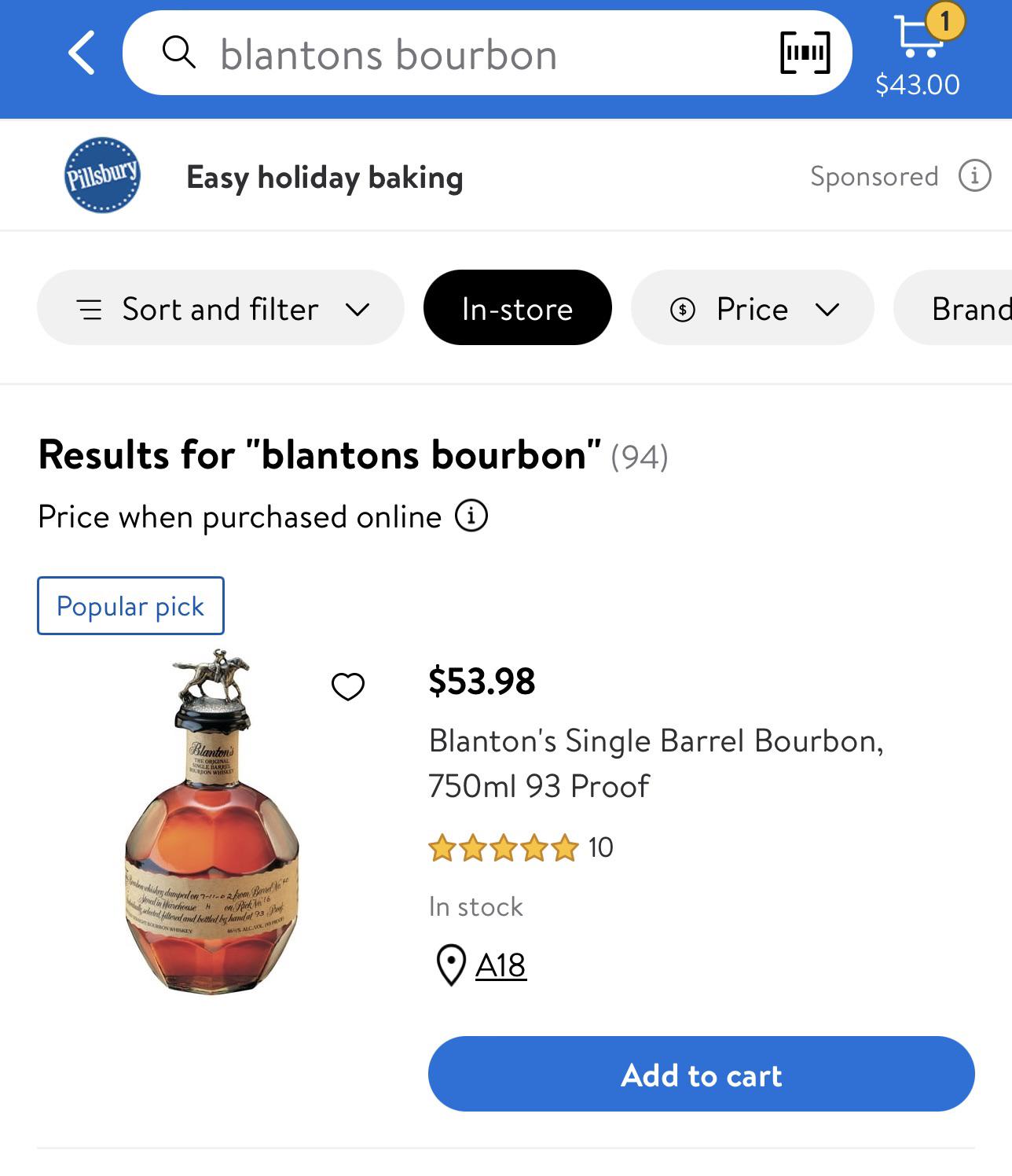 In stock at Eastlake Walmart in Chula Vista r/whiskey