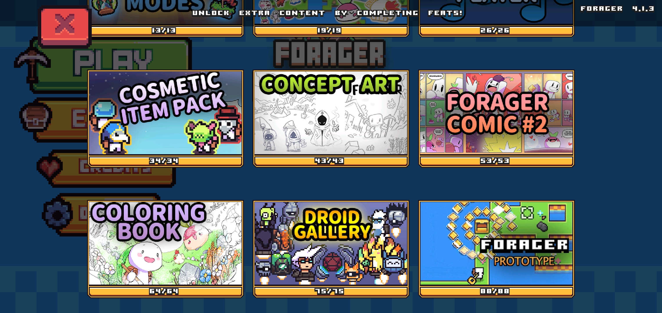 I got all the Extras finnaly r/Forager