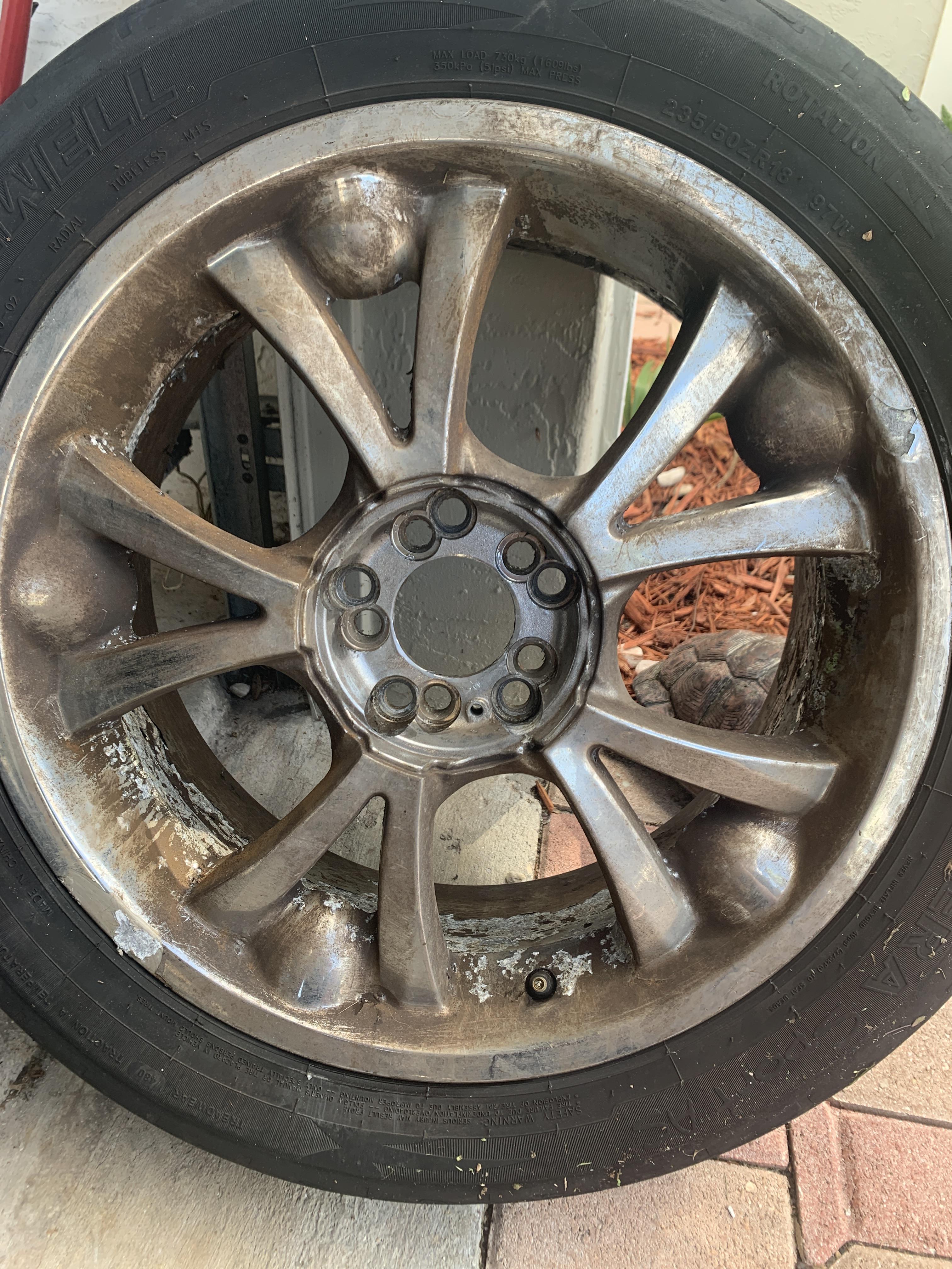 What are ways of stripping the chrome off these wheels for repainting