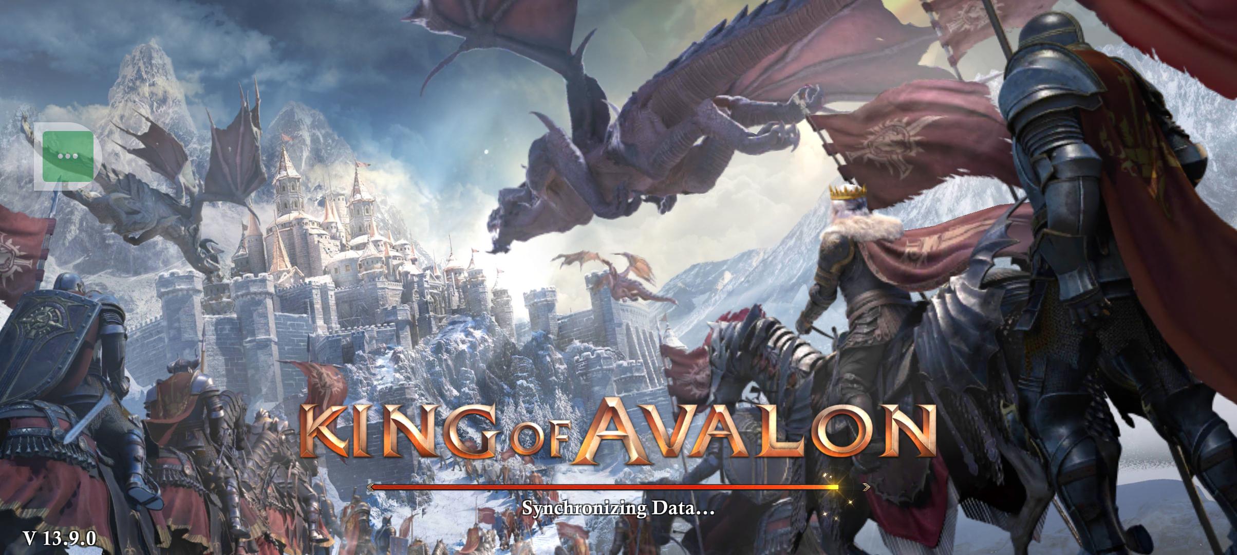 king of Avalon is stuck on the loading screen and I've left it loading