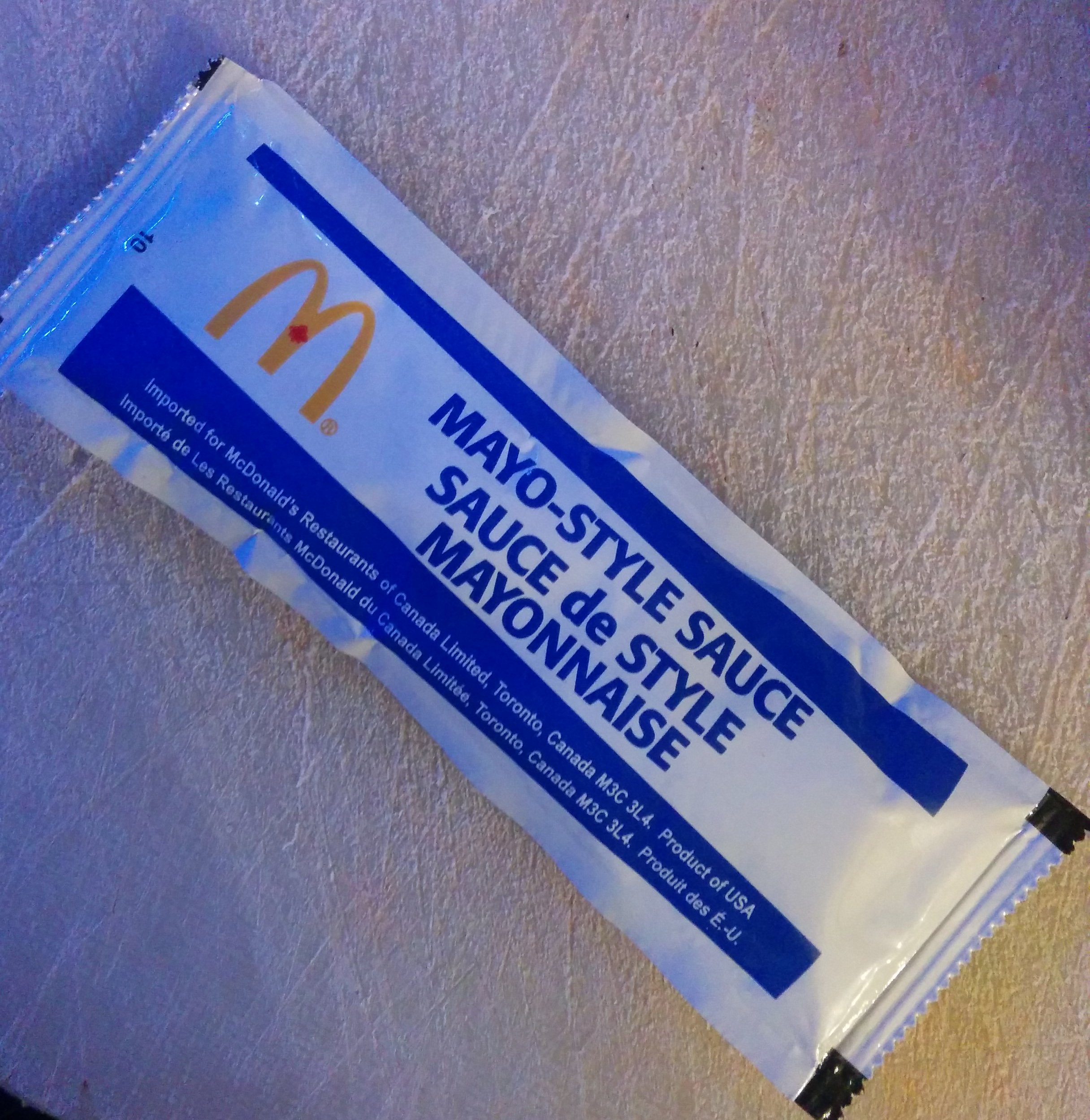 McDonalds (Canada) Mayo Style Sauce r/McDonaldsSauce