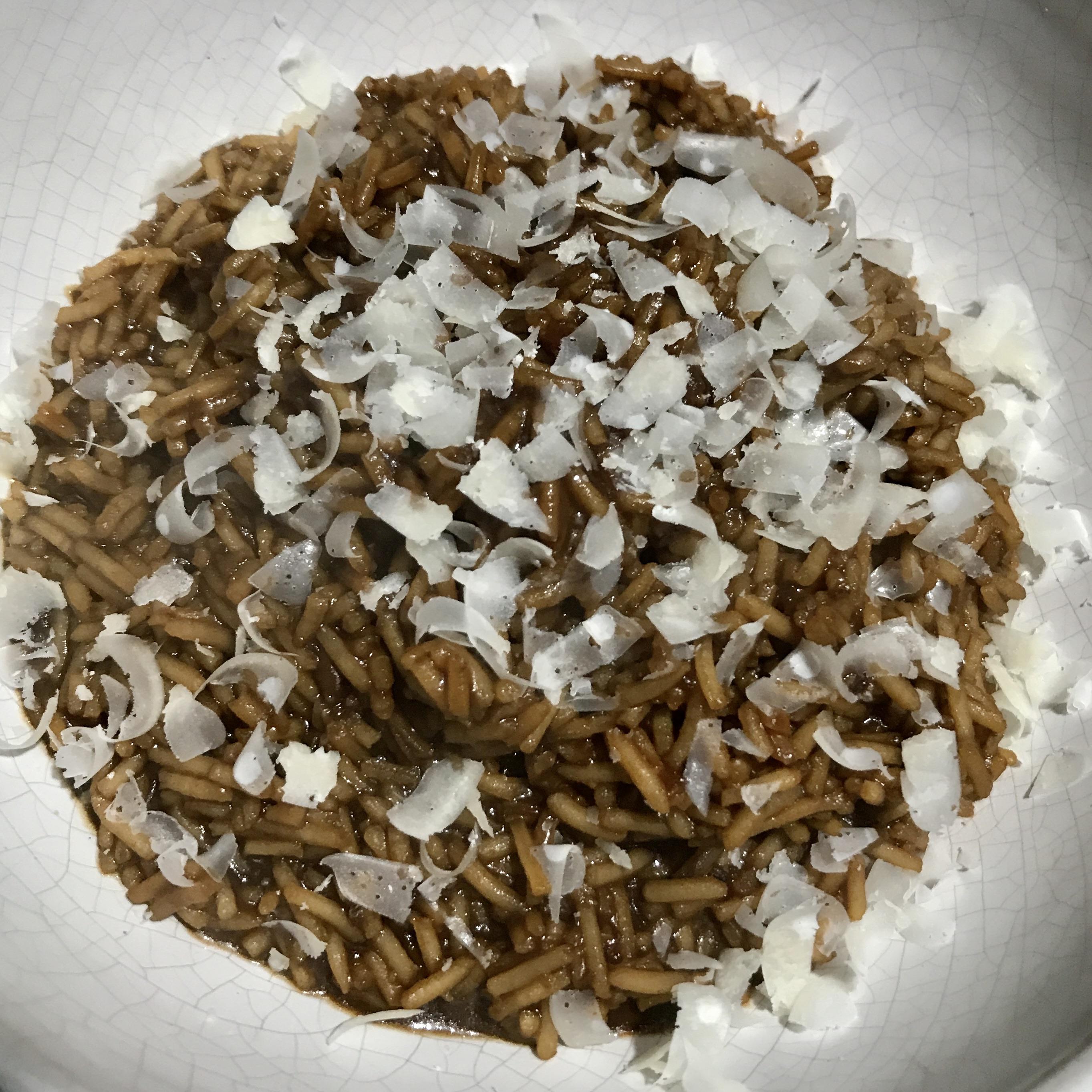 Week 2 Miso Miso risotto with basmati rice and Parmigiano r