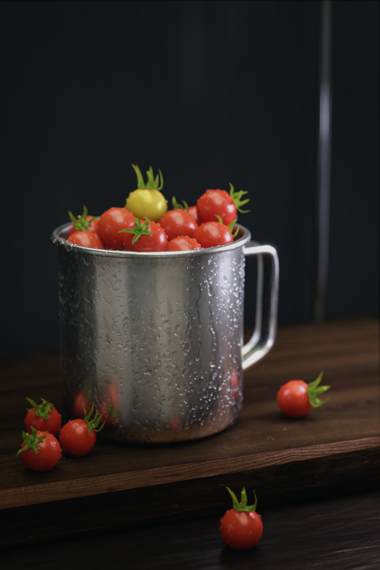 Improved Cherry tomatoes Blender. Cycles r/blender
