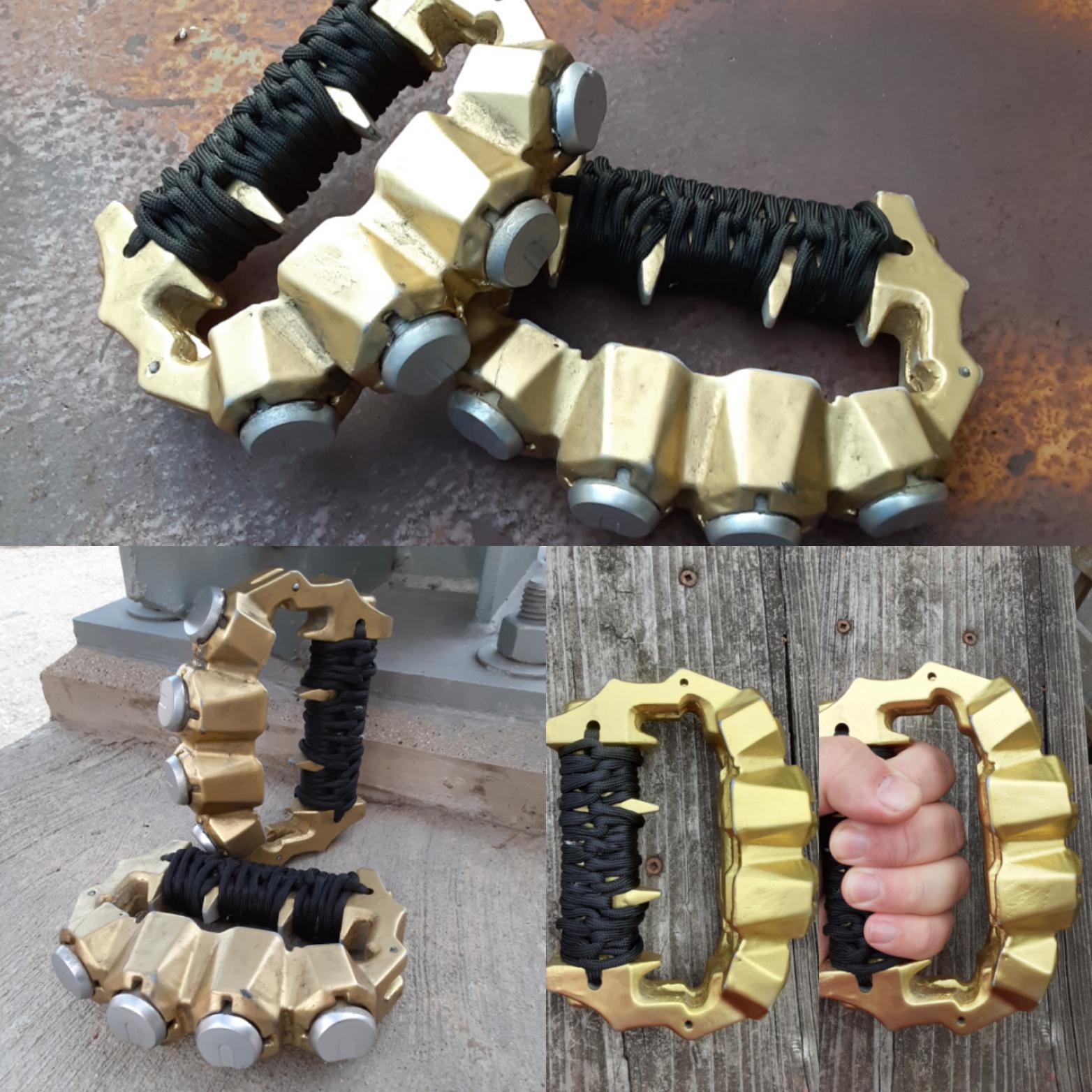 Thought I would share this set of replica brass knuckles that I made