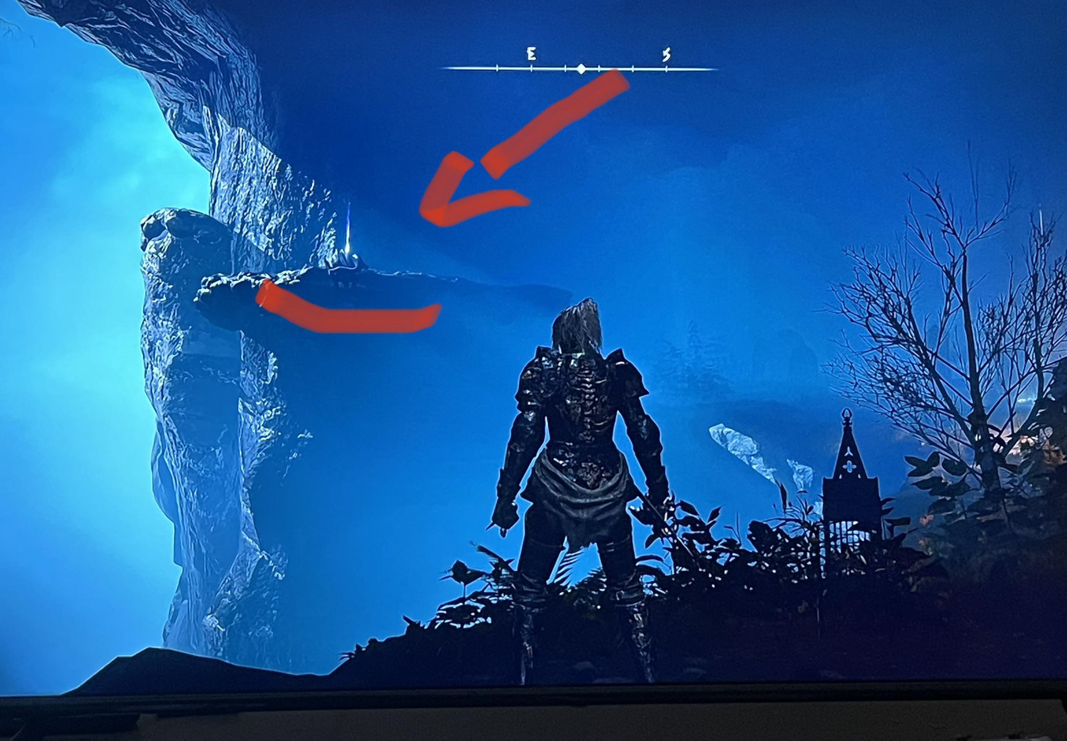 Raya Lucaria item on ledge. r/Eldenring